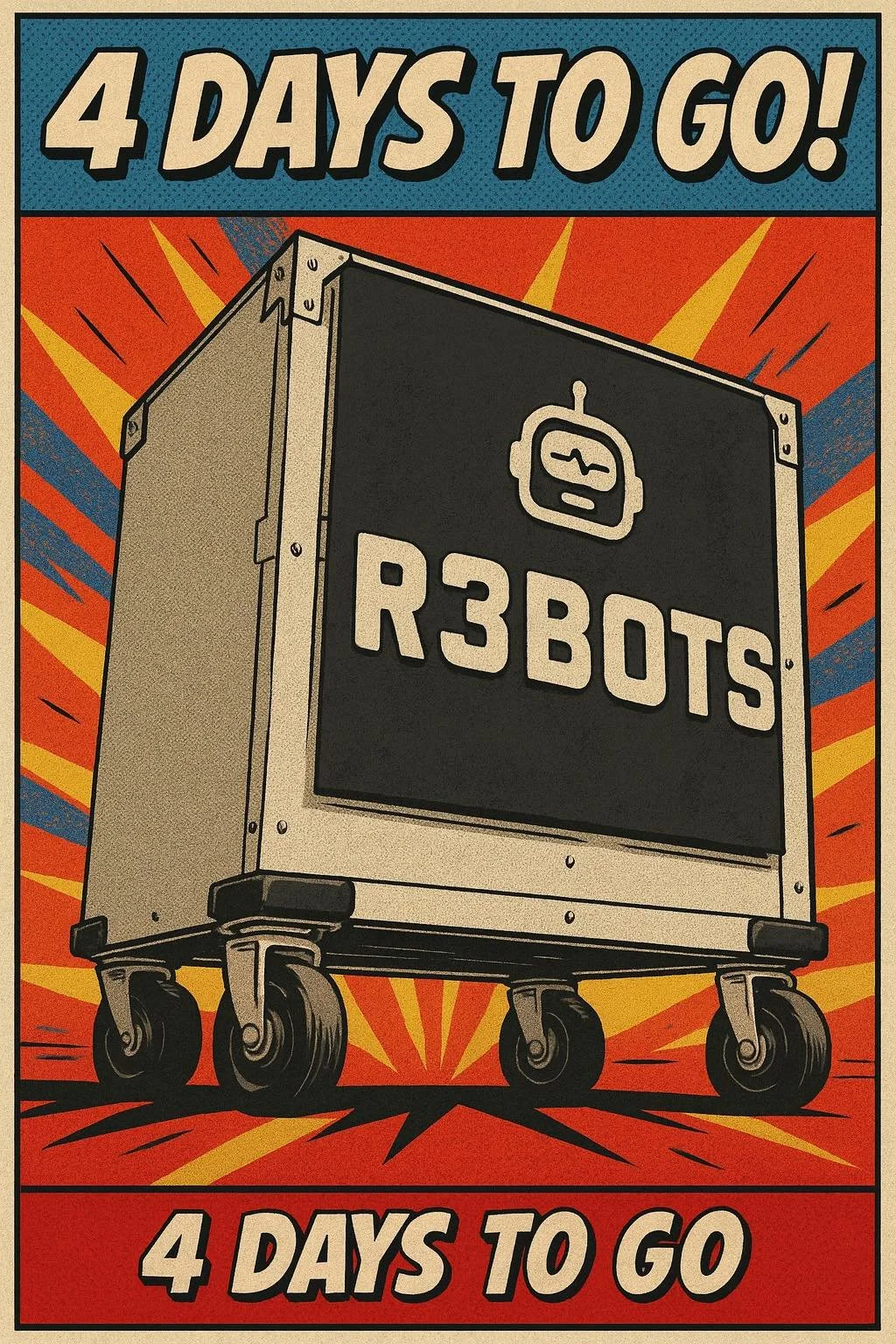 🍻 4 DAYS TO GO!
Steins raised. Music tuned. Bots loaded. Frisco Oktoberfest is almost here&mdash;who&rsquo;s joining us for the party?

#R3BOTS #FriscoOktoberfest #Countdown