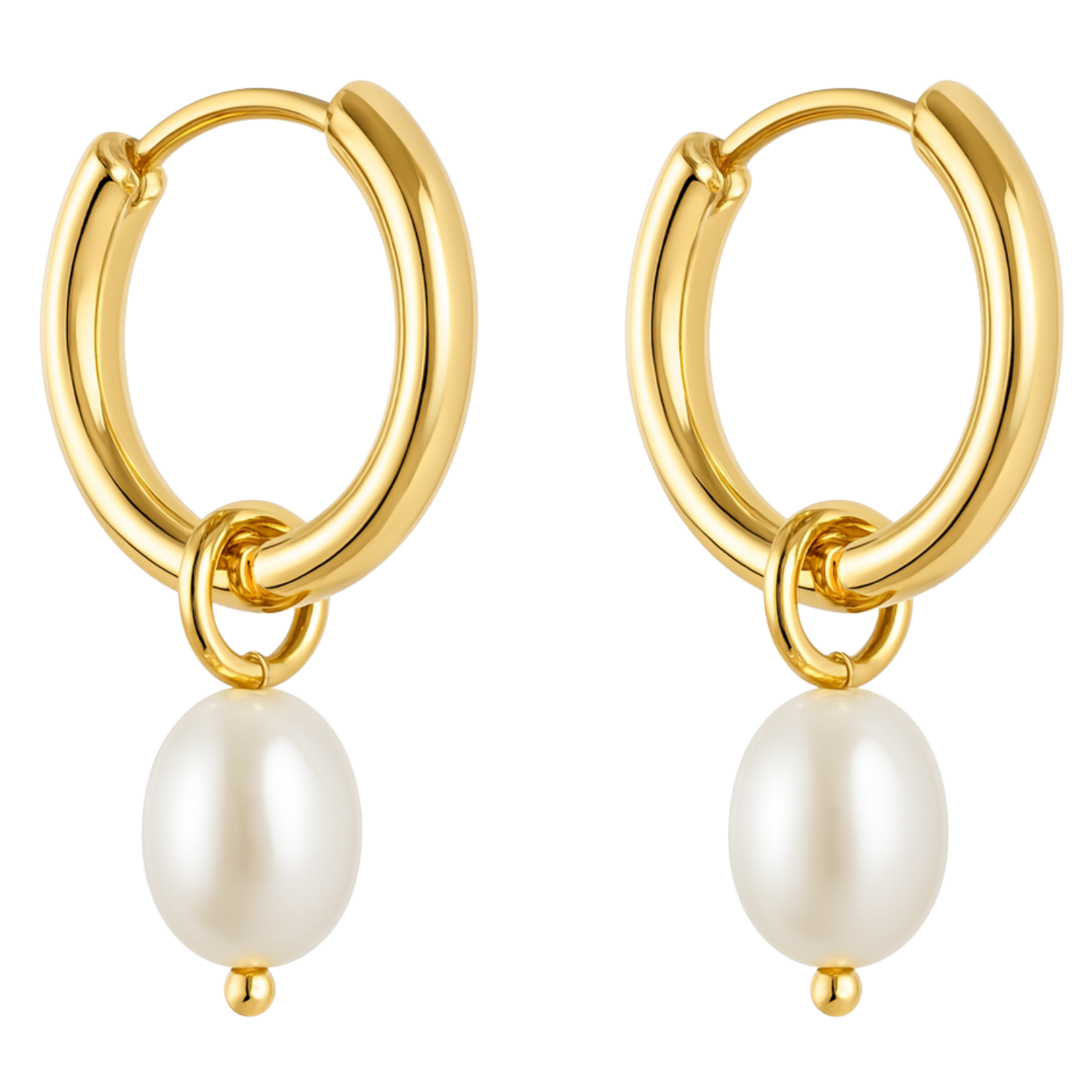 Gold Plated Pearl Earring