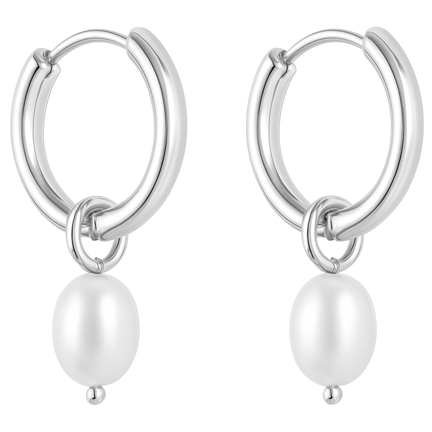 Sterling Silver Pearl Earring
