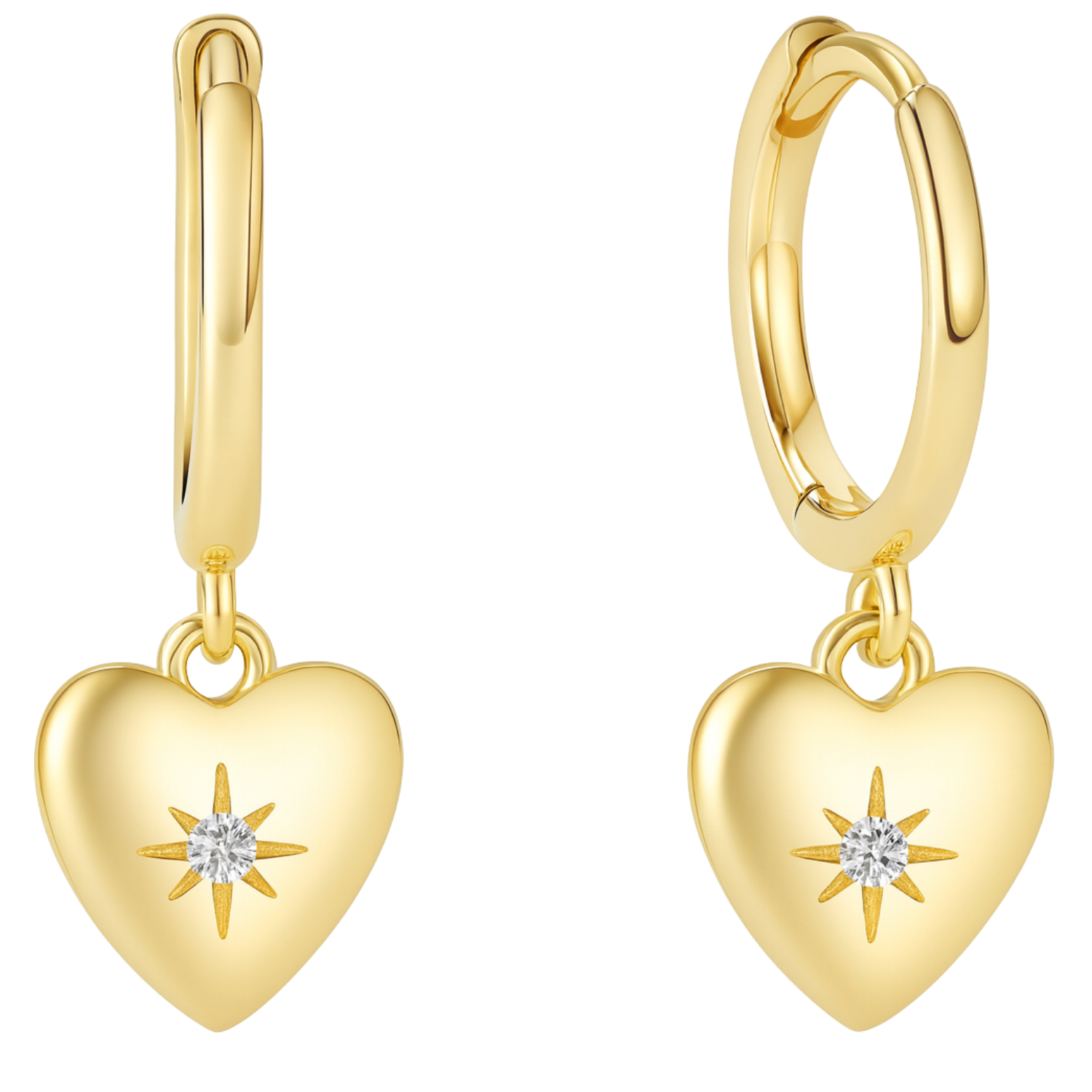 Gold Plated Mini Heart Earrings