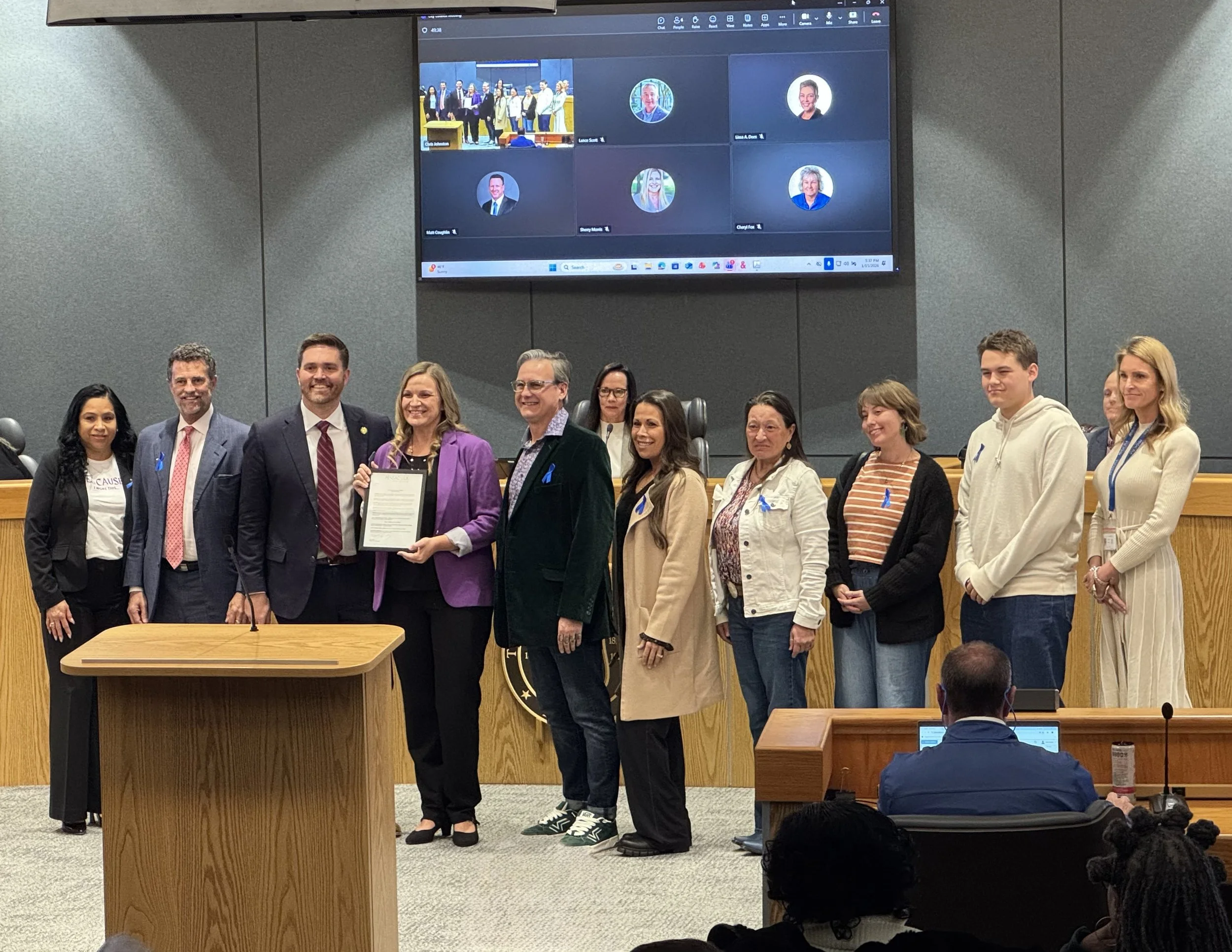 This past week, I joined the mayor at a city council meeting to recognize January as National Human Trafficking Prevention Month.