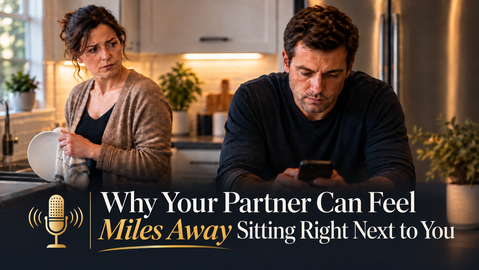 Why Your Partner Can Feel Miles Away Sitting Right Next to You