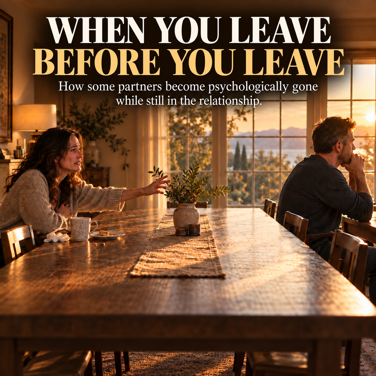 When You Leave Before You Leave: Emotional Disengagement, Betrayal, and the Slow End of a Relationship