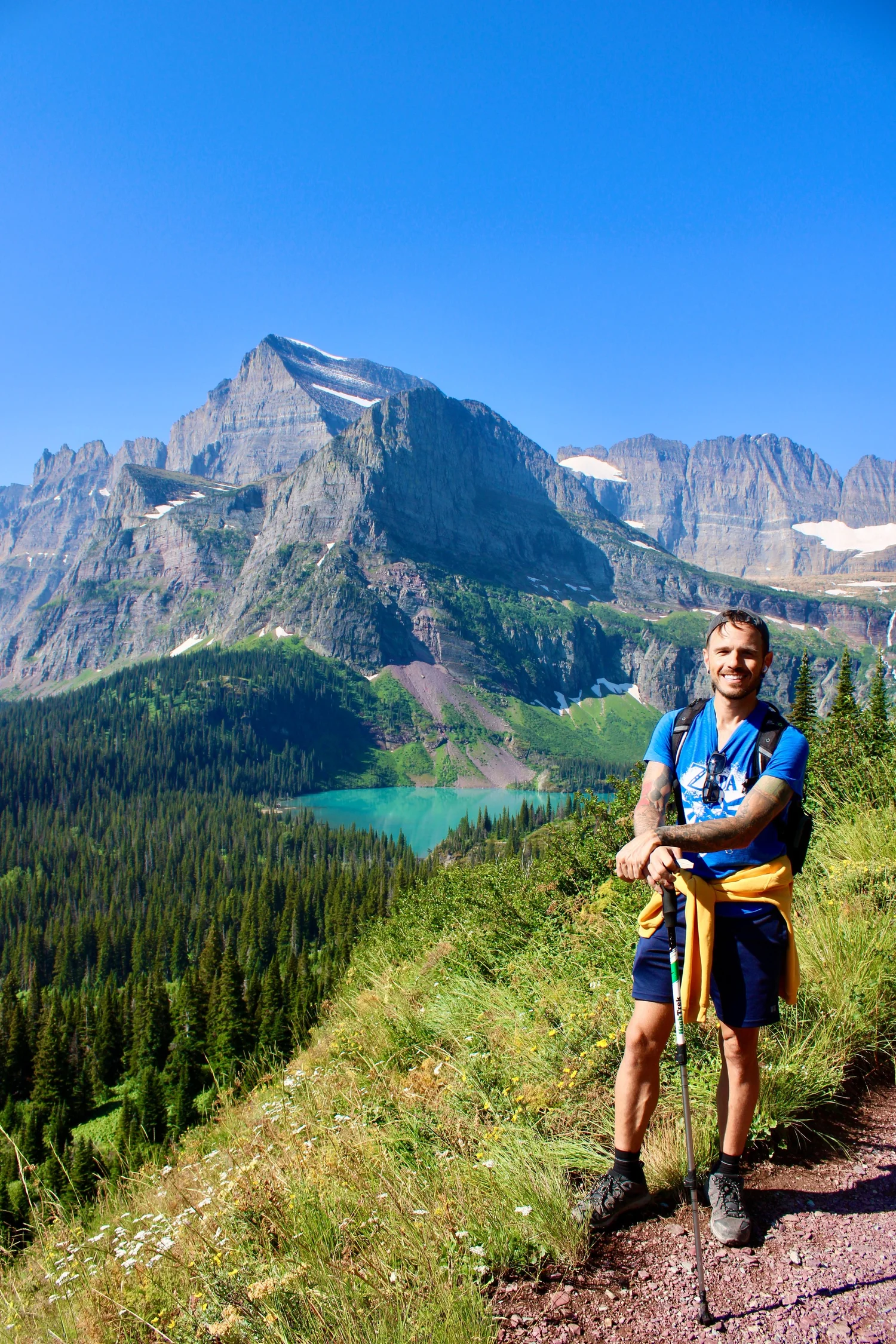 Brian Granneman hiking in the mountains
