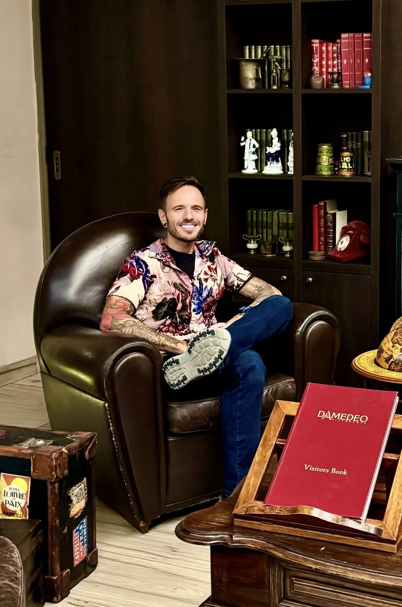 Brian Granneman in a therapy office