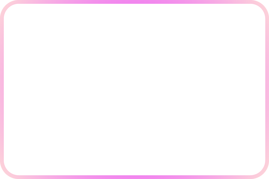A pink shopping or gift card with white text and empty spaces for information or branding.