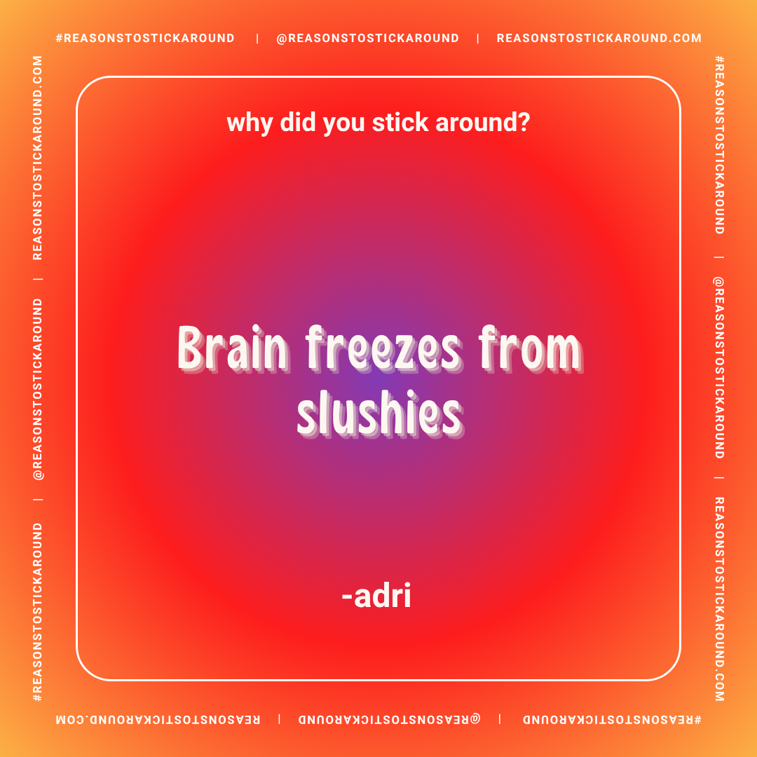 Adri's reason to stick around