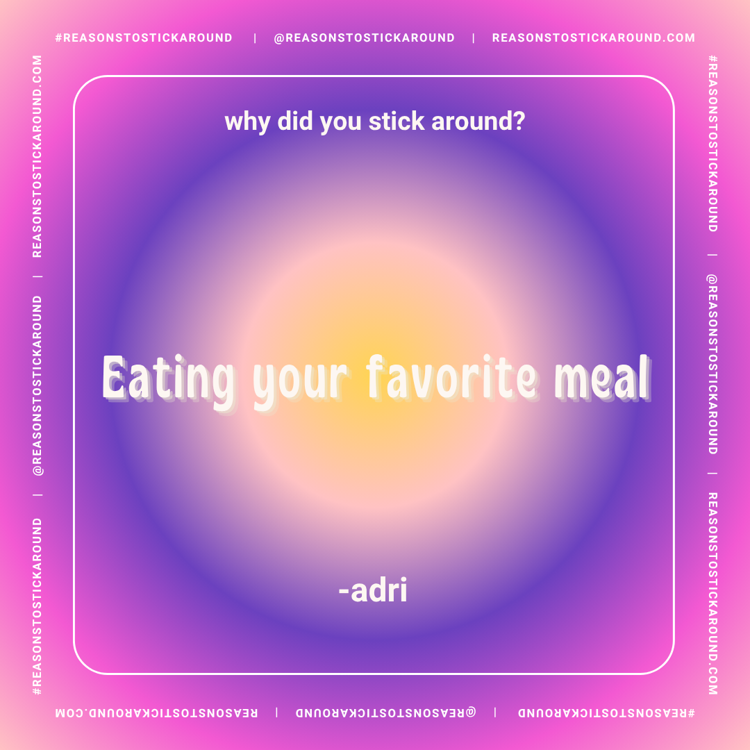 Adri's reason to stick around