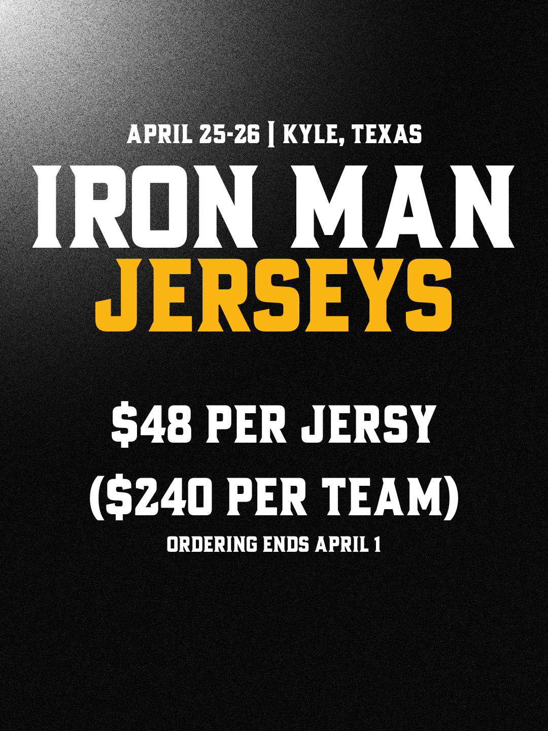 Custom Iron Man Team Jerseys