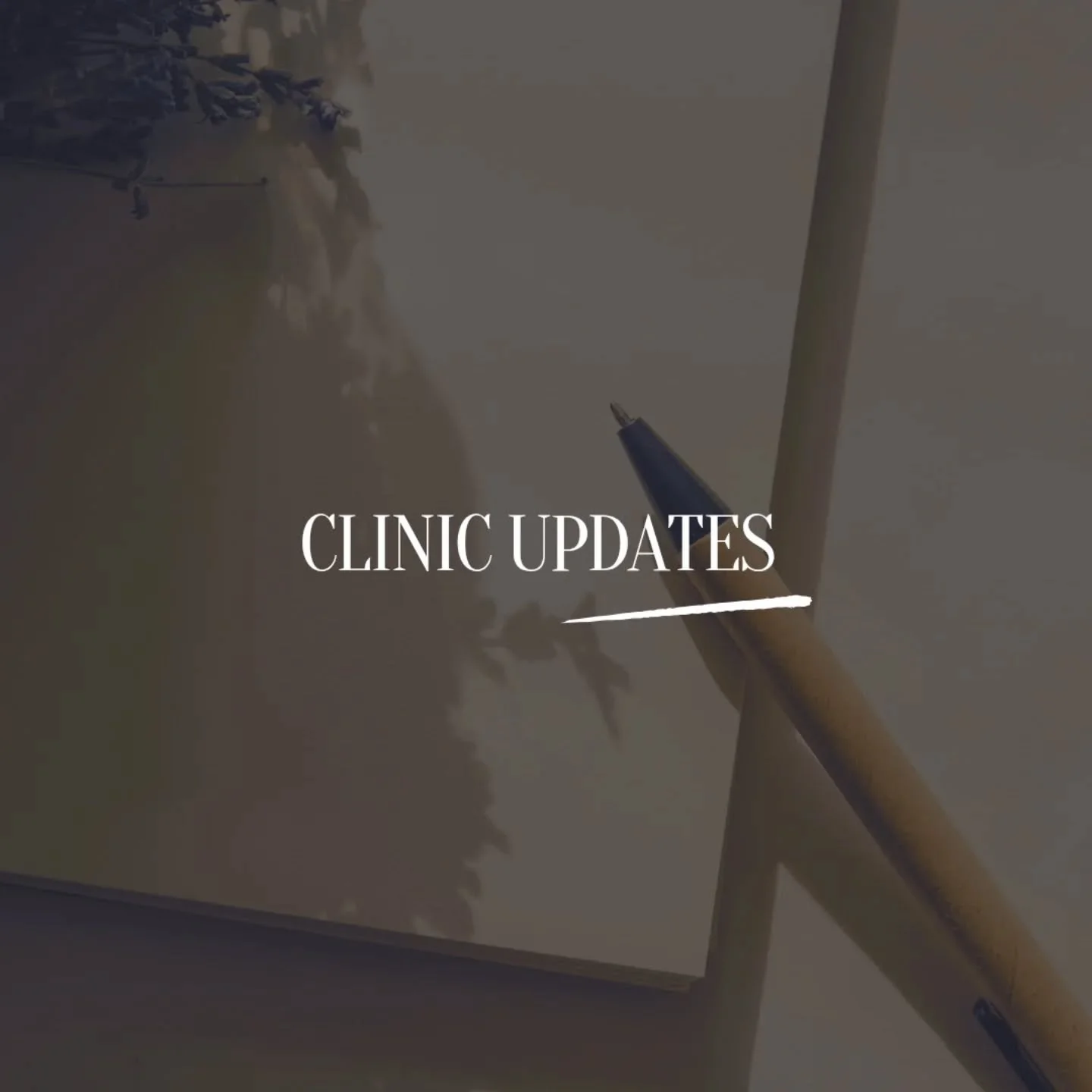 Some clinic updates at &Eacute;ASA Advanced Skin and Health 

I have sent an email out a few weeks ago with some more details provided ❣️

Any questions please don't hesitate to reach out,

&Eacute;asa x