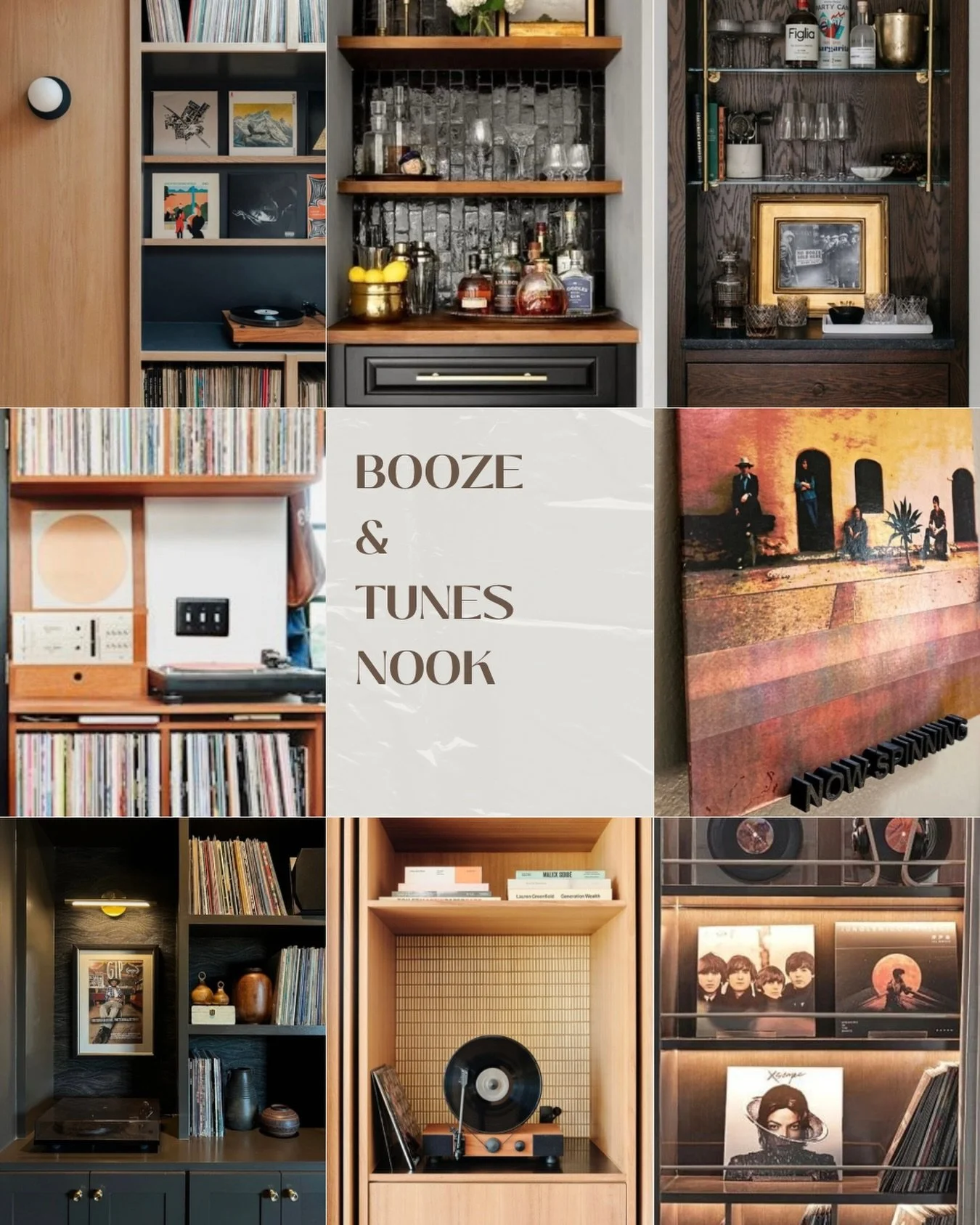 It was a joy for this music lover to be advising on a little &lsquo;Booze &amp; Tunes Nook&rsquo; from afar and loving how clearly and quickly a space can come to life with the right moodboard.

This started as a virtual consultation with our clients