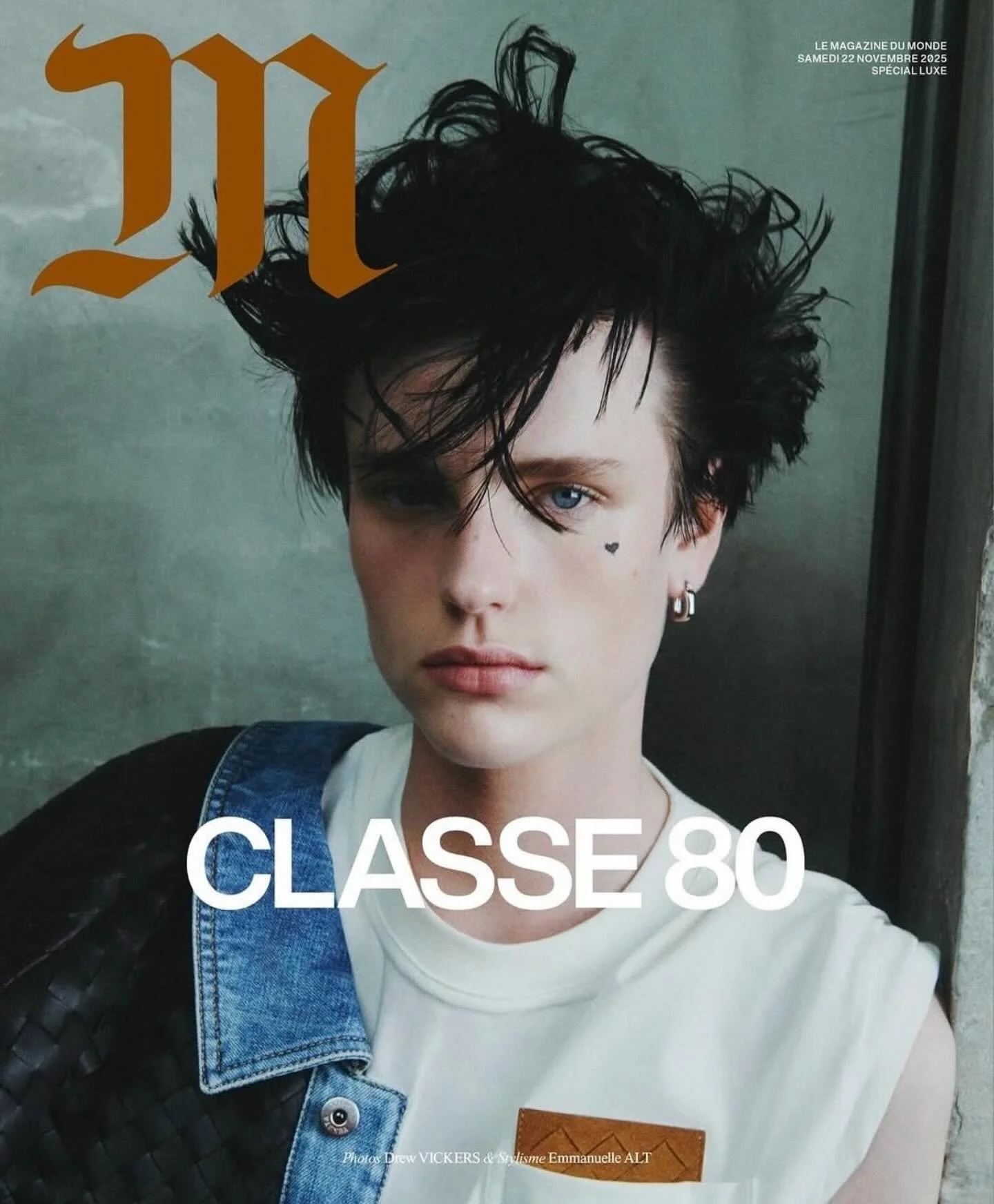 Charlie Jones for the cover of Sp&eacute;cial Luxe de M Le Magazine Du Monde.