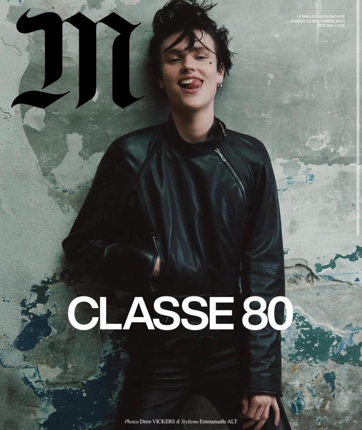 Charlie Jones for the cover of Sp&eacute;cial Luxe de M Le Magazine Du Monde.
