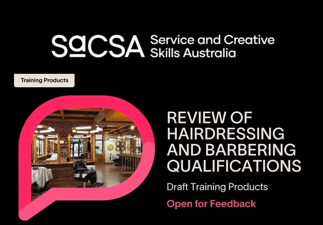 🚨 Attention SA Hair, Barber &amp; Beauty Industry! ✂️💈

SaCSA is opening public consultation for the Draft Training Products on hairdressing, barbering and salon management qualifications! 

Your voice matters&mdash;whether you&rsquo;re in a salon,