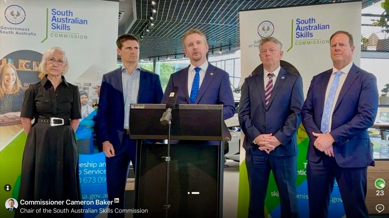 Today SAHBA stood alongside SA Skills Commissioner Cameron Baker and our fellow industry leaders to support the renewed commitment to protecting the integrity of trade training in South Australia.

As an industry with our own trade apprenticeships in