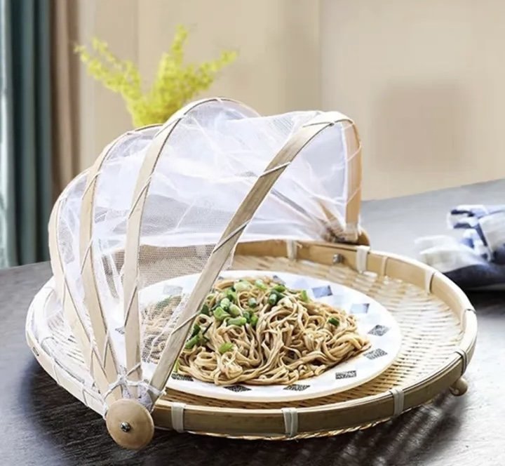 Bamboo fly net dish