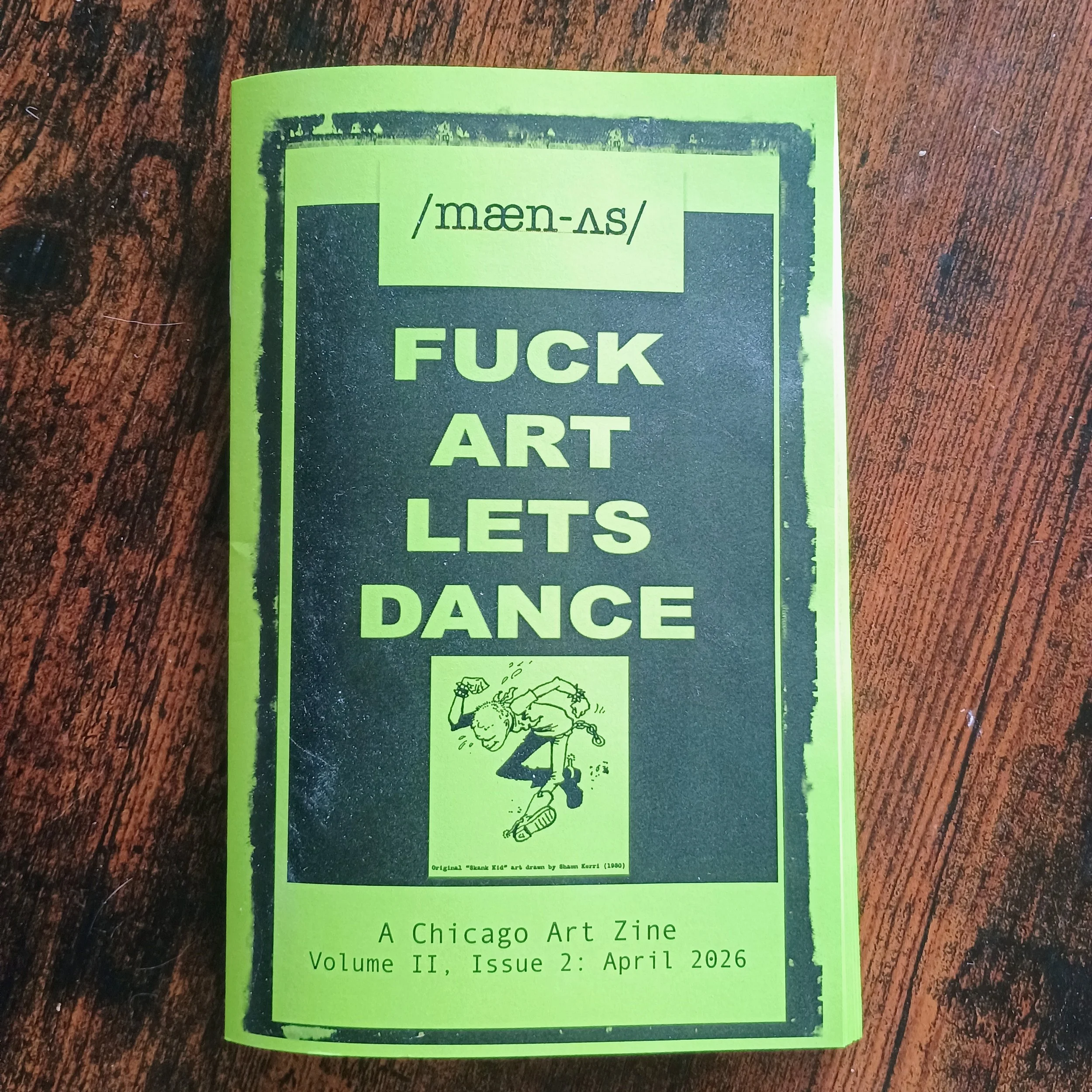 Like Chucky, /mæn-ʌs/ A Chicago Art Zine Keeps Returning