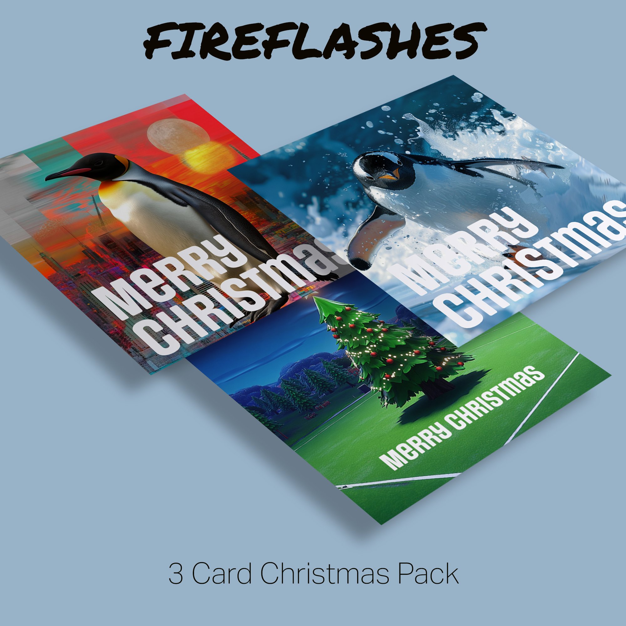 Fun Christmas Cards - 3 Card Pack