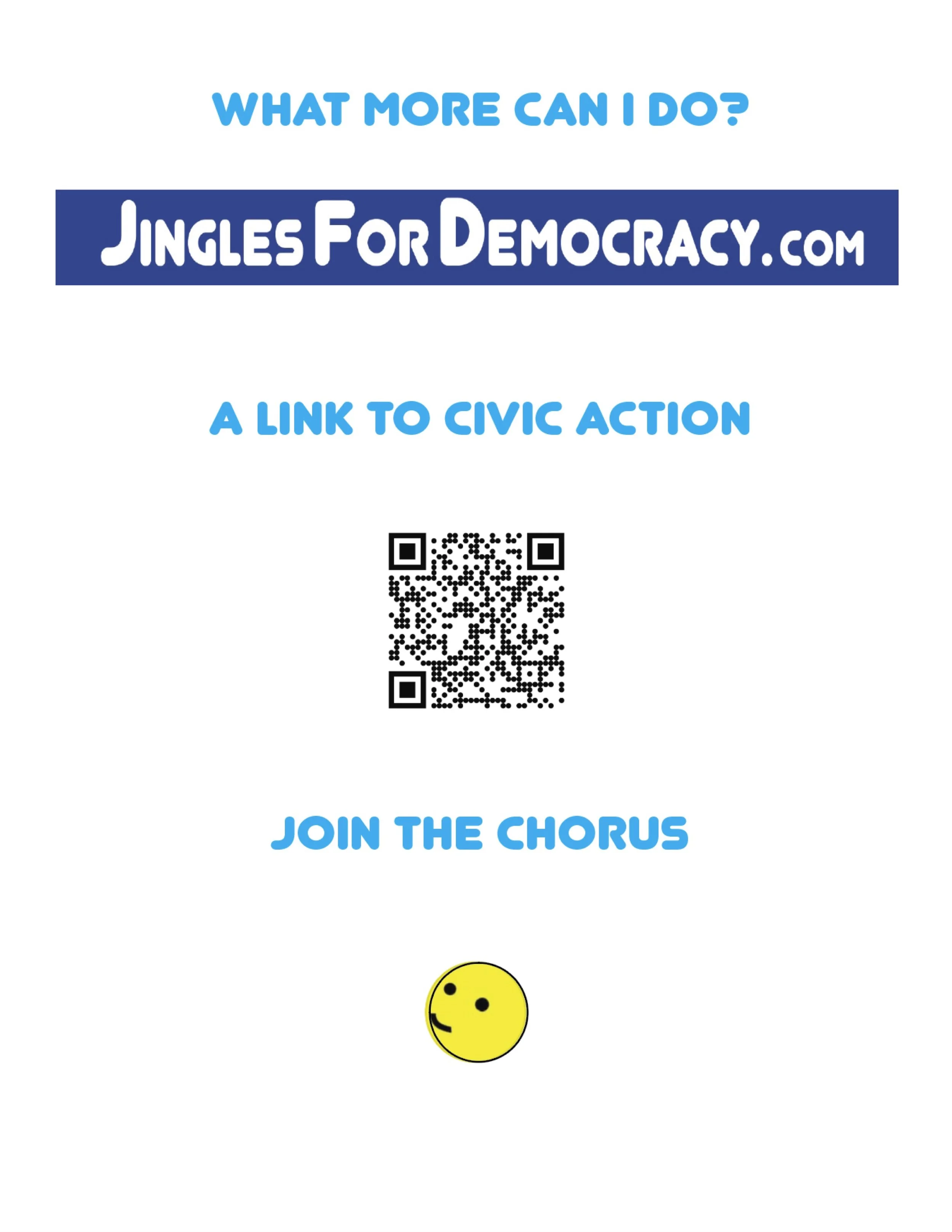 Jingles for Democracy poster to download