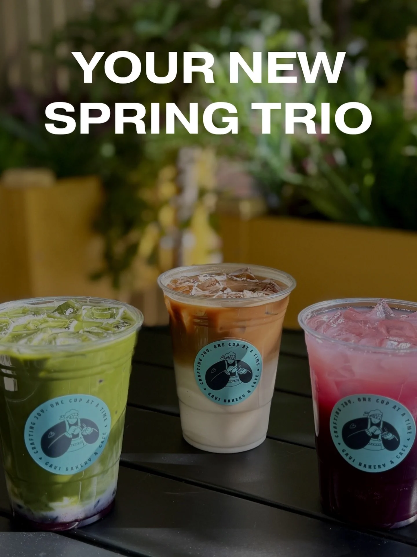 Discover handcrafted seasonal sips made for spring: Mr. Matcha, Honey Lavender, and Blueberry Lemonade.
Only at our Centreville location.