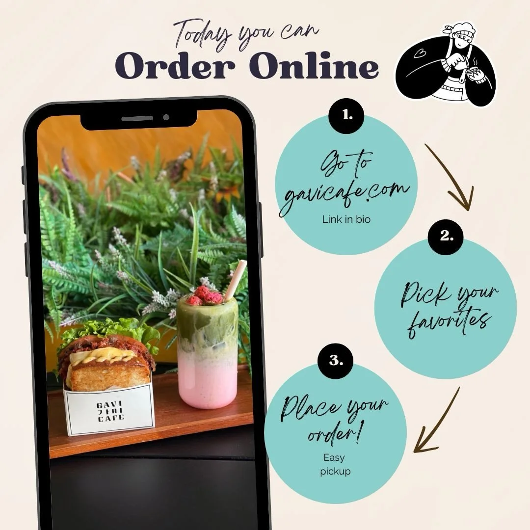 Skip the line and order ahead at Gavi 👀 Visit gavicafe.com, choose what you&rsquo;re craving, and we&rsquo;ll have it ready for you. Perfect for busy mornings, lunch breaks, or a quick coffee run!
#Gavicafe #onlineoder #orderahead #pickuporder