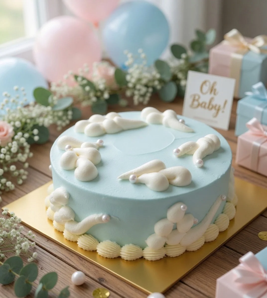 Made for the sweetest little celebration 🎉
Baby shower cake by Gavi🎂
#customcake #babyshower