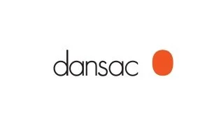 Dansac logo with an orange circle