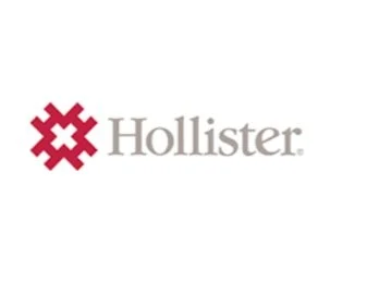 Hollister logo with a red symbol and gray text