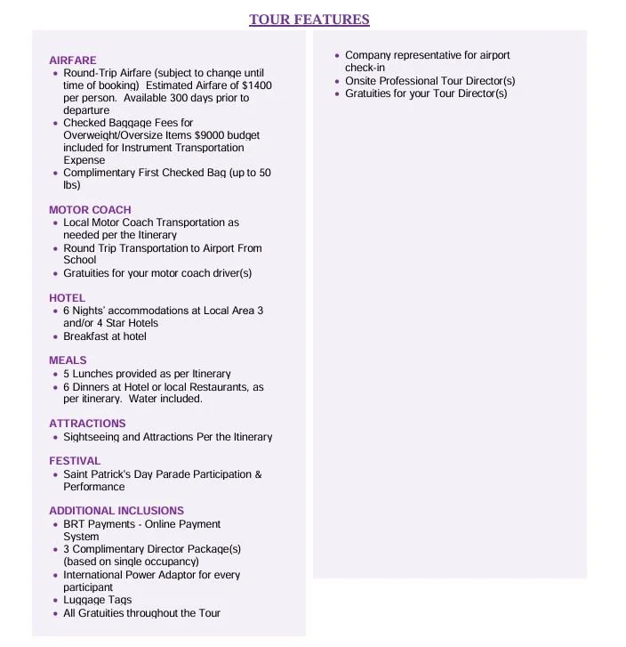 Ireland Trip Highlights