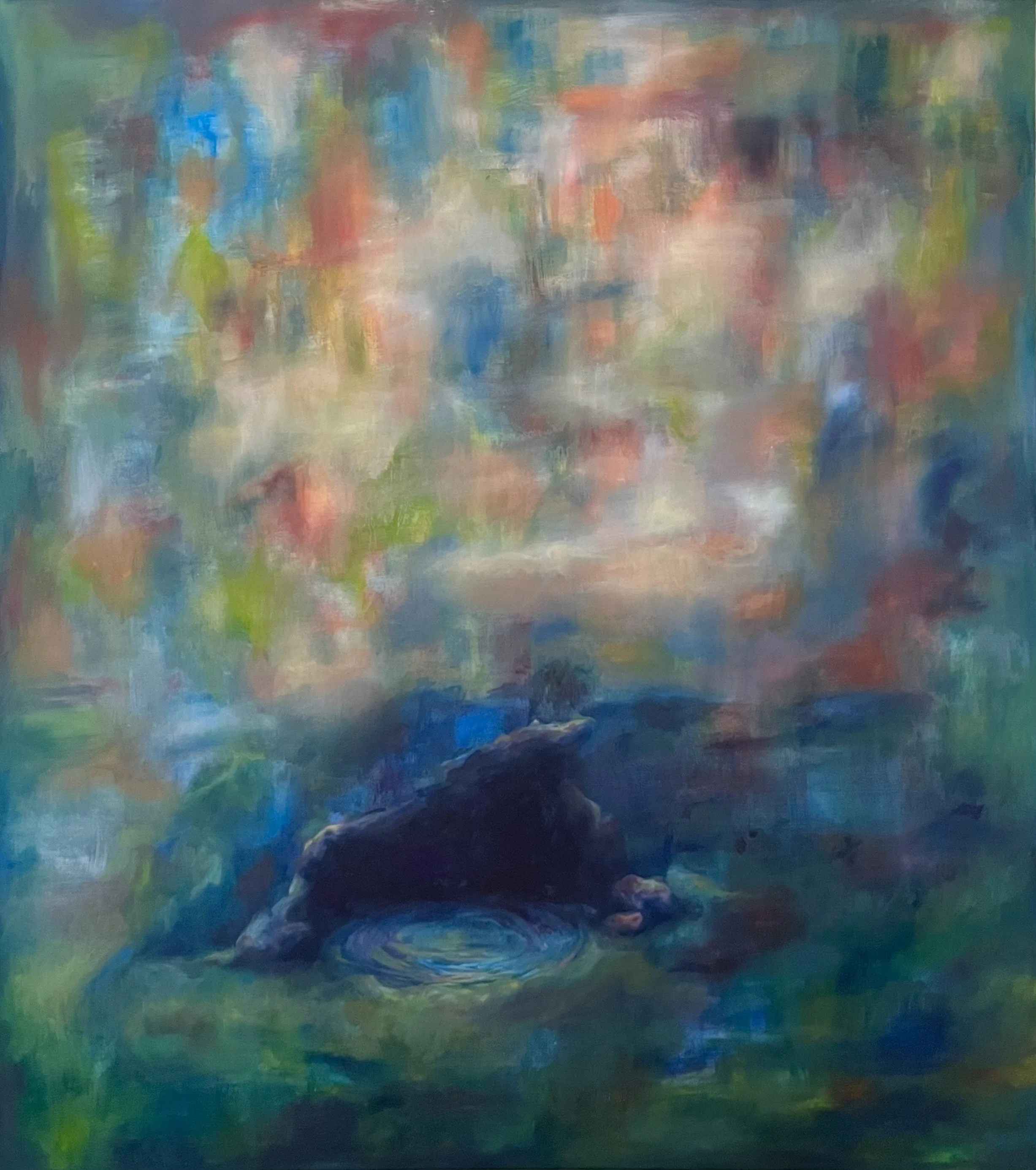 "The Cave" 40x36, Oil