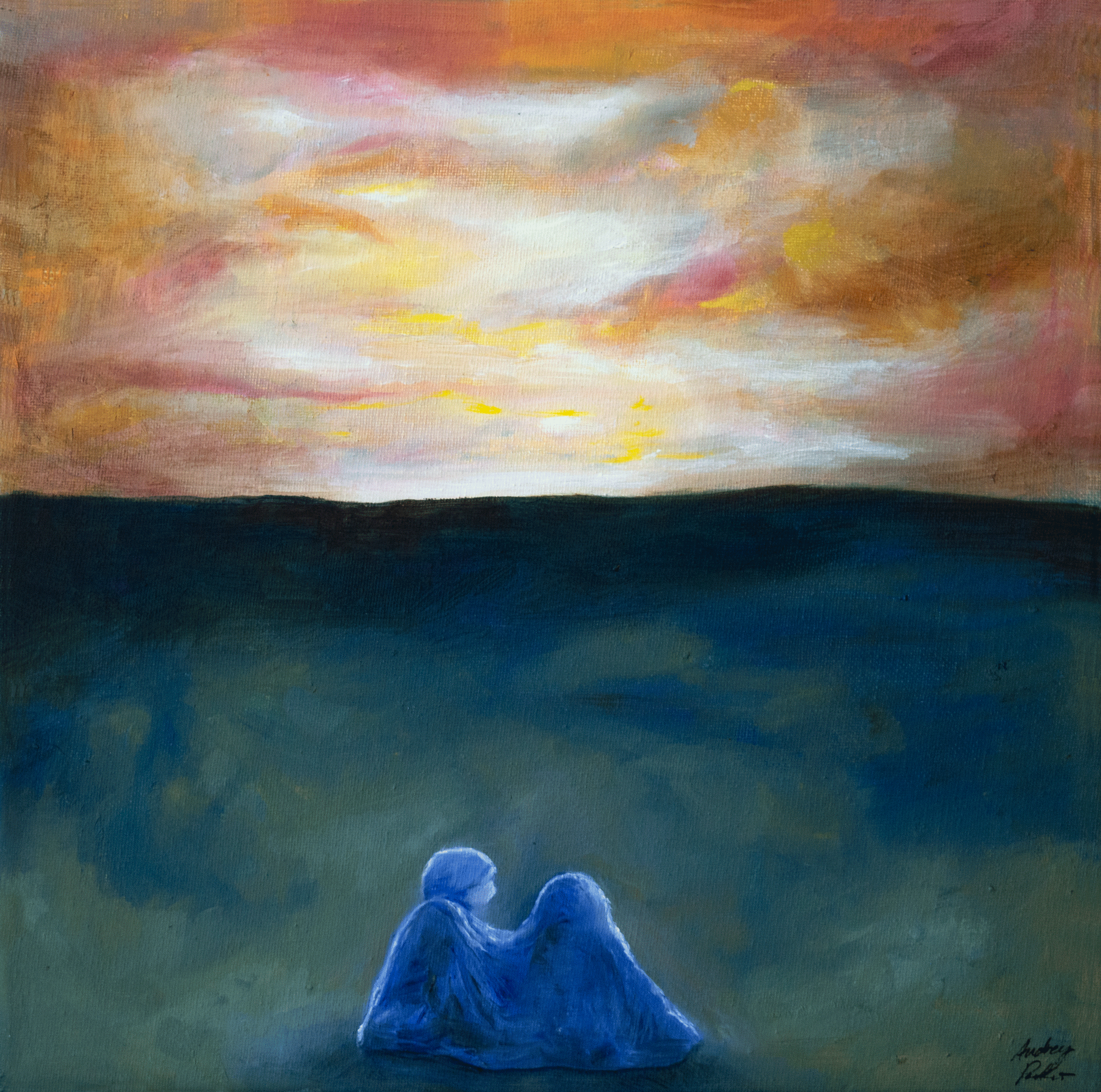 "Wait for Me in the Evening" 12x12, Oil SOLD