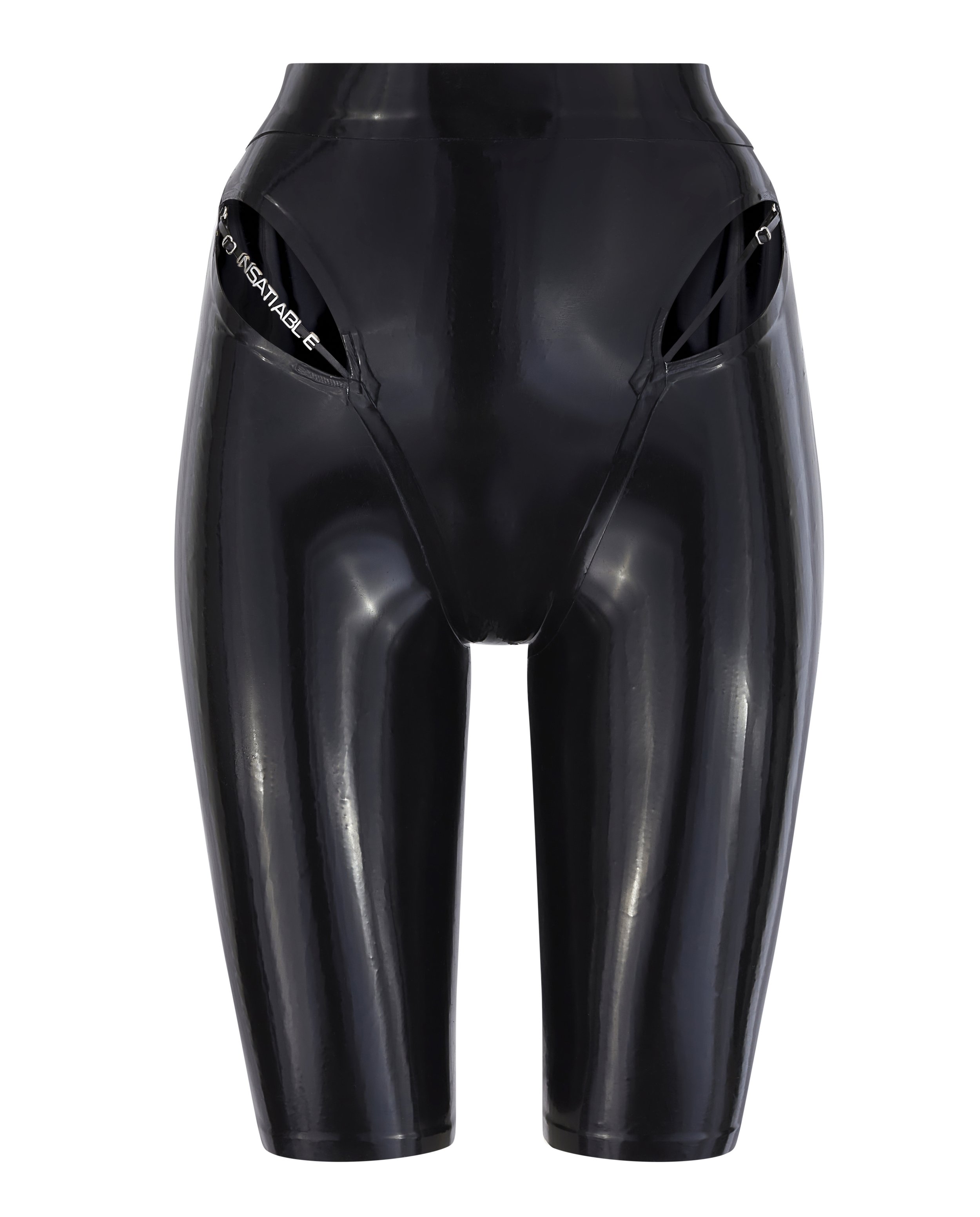 latex biker shorts