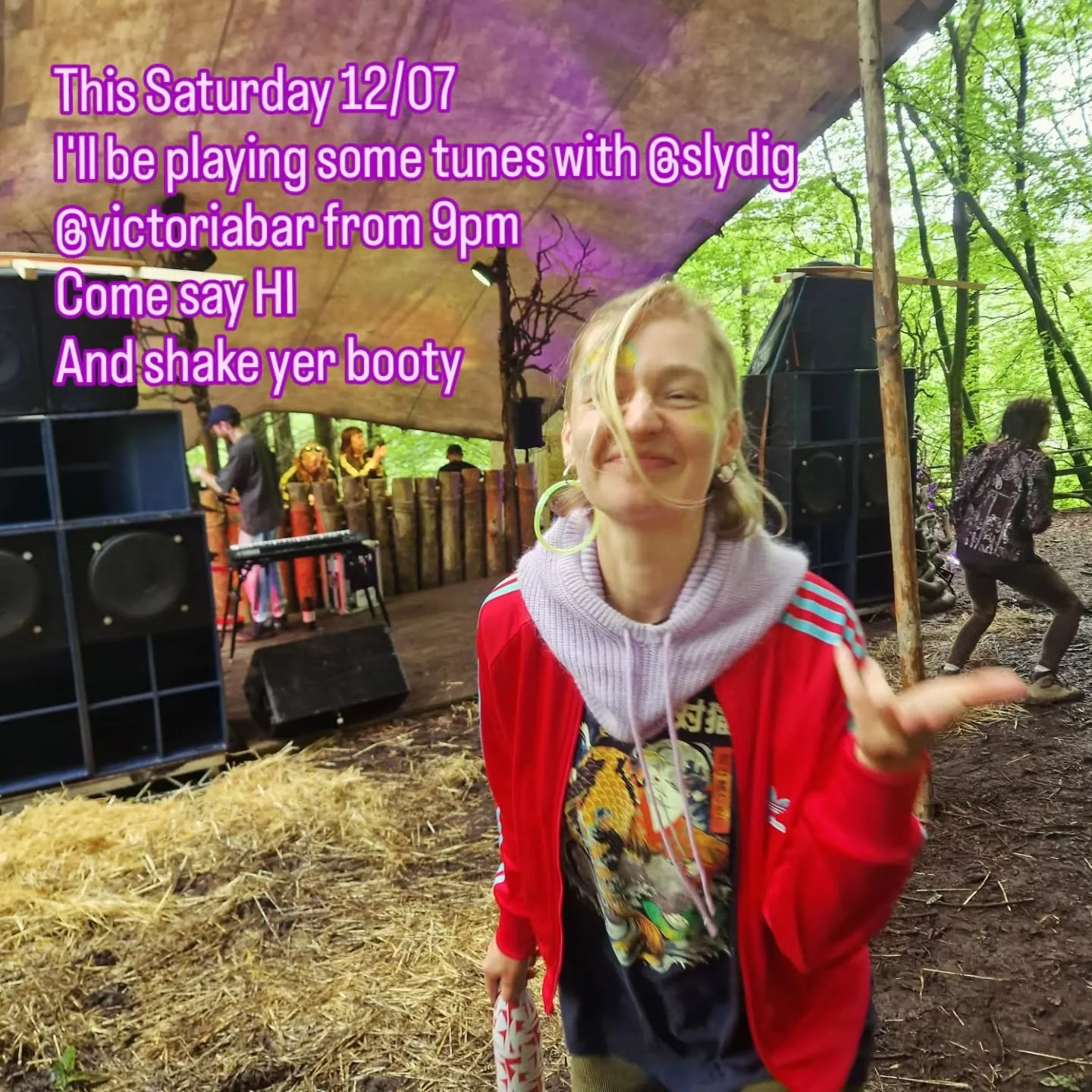 This Saturday at @victorialeith 
@_sly_dig and myself playing some tuuuunes
Come say HI and shake yer booty 
9pm-1am 

X