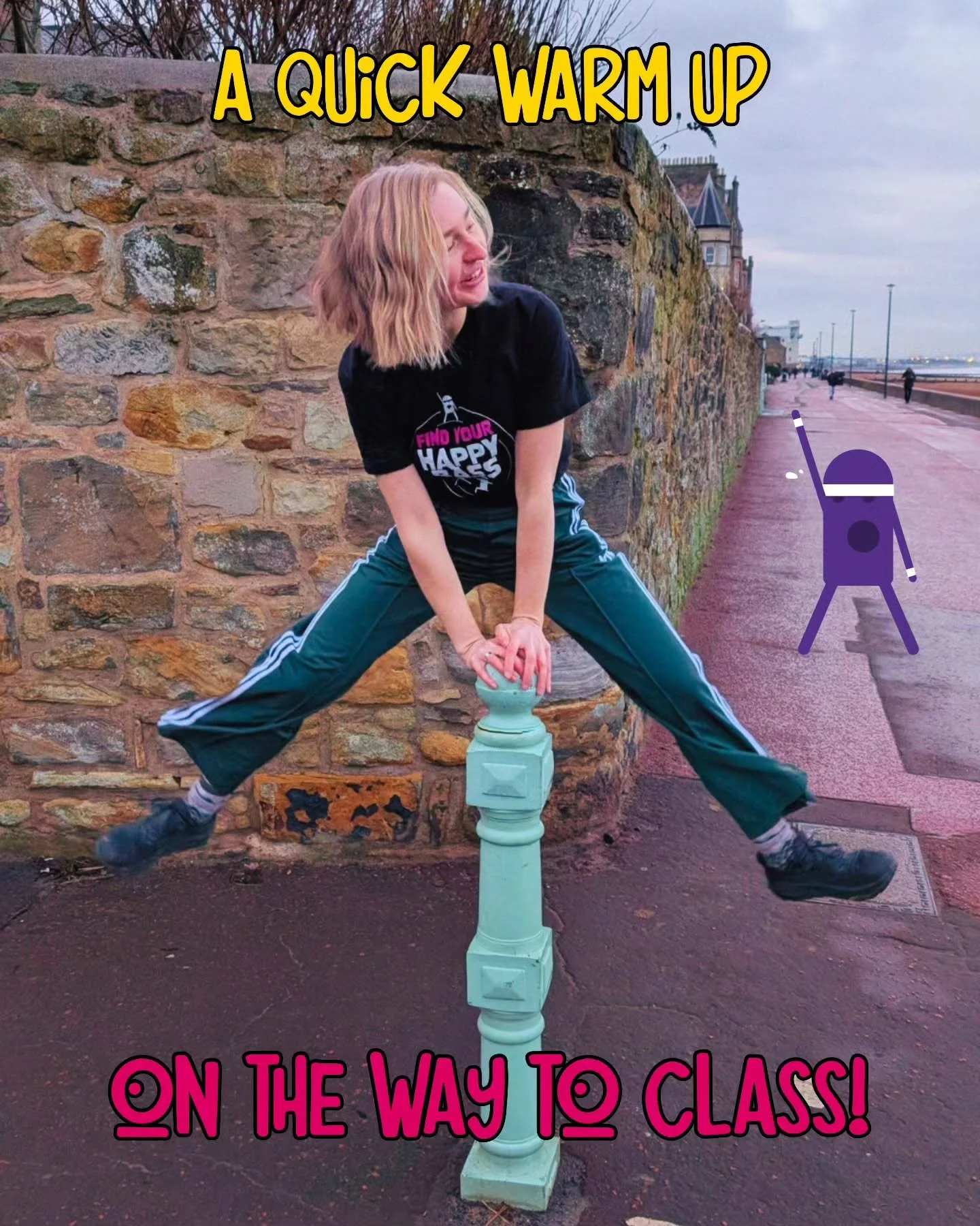 Plenty of warm up options on the way to @bellfieldporty for Monday Drum n Bounce classes!! 🟣 5pm every week, come join the fun! 

💥 Keep an eye out for special weekend events with live DJs and Drum n Bounce class! Next event Sunday 8th March 2.30pm