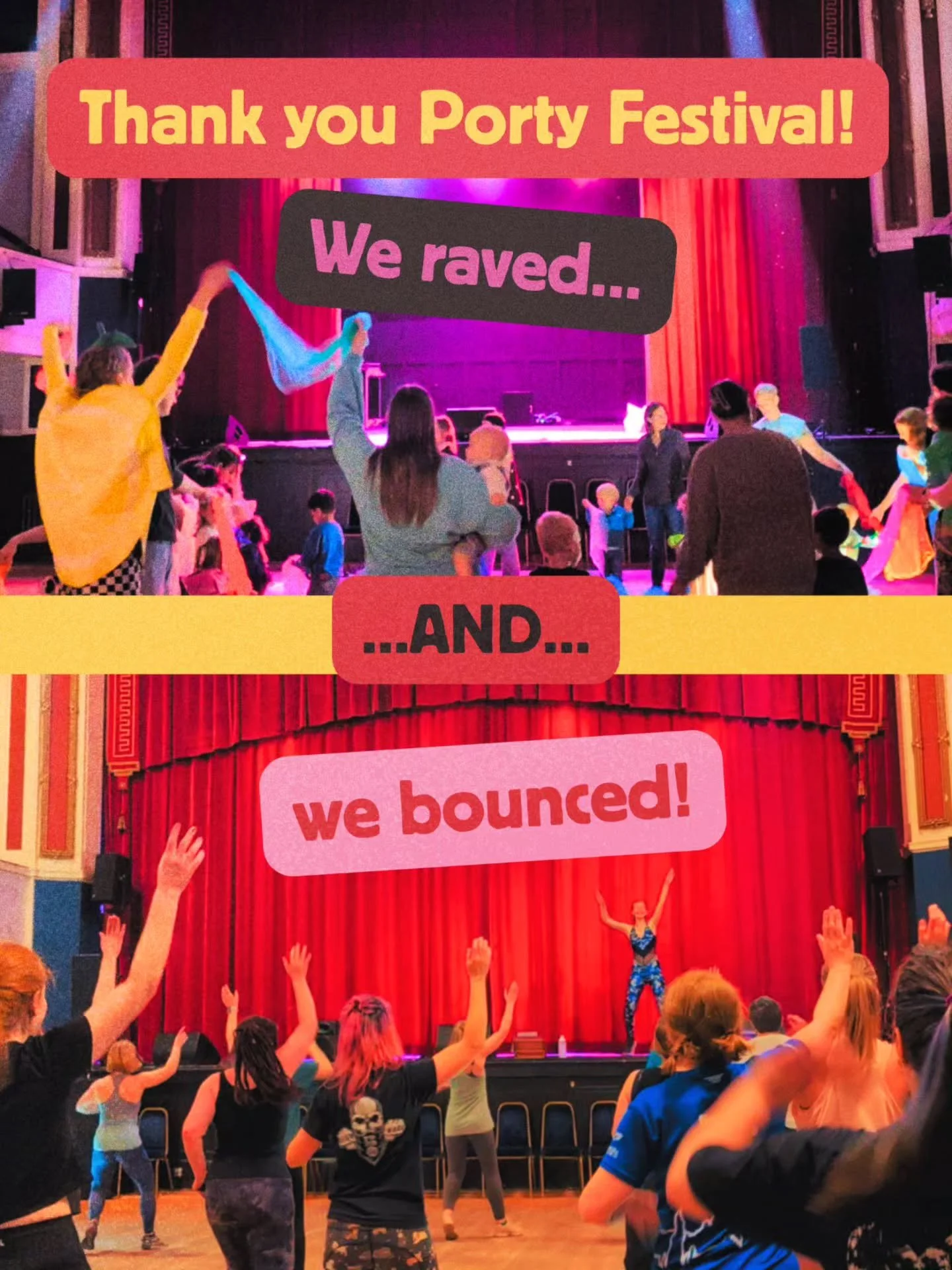 We did it!! A huge thank you to @porty_festival for having us on Saturday 2nd May... and for all the wonderful RAVERS 🍋 and BOUNCERS! 🟣 You all smashed it! Great to see all the amazing moves. See you on the dancefloor again SOON! 🪩

🍋 @pureravers