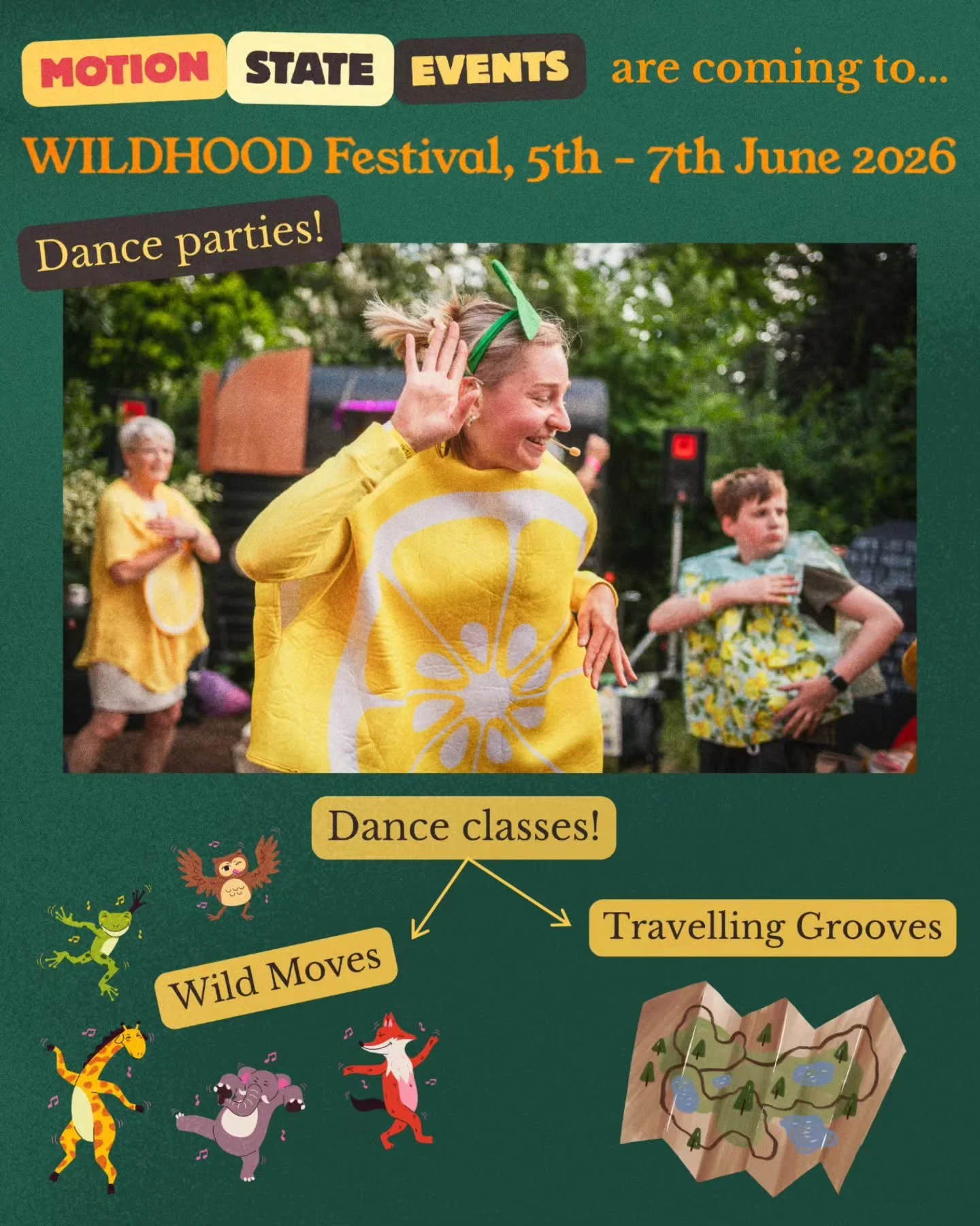 Next stop @wildhoodfestival ! 💚☀️ Come on down to our events across Saturday and Sunday, it's going to be a fab weekend full of glorious activities for the wee ones! Here's what we have in store...

5pm Saturday &amp; Sunday 
🍋 Pure Ravers&rsquo; D