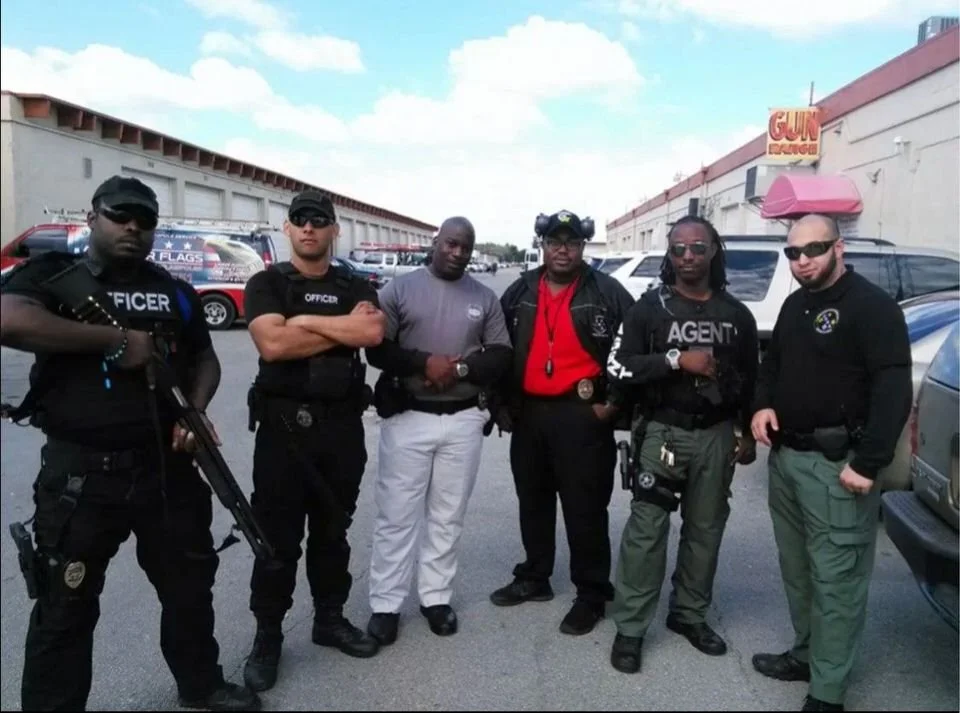officer training at the indoor gun range