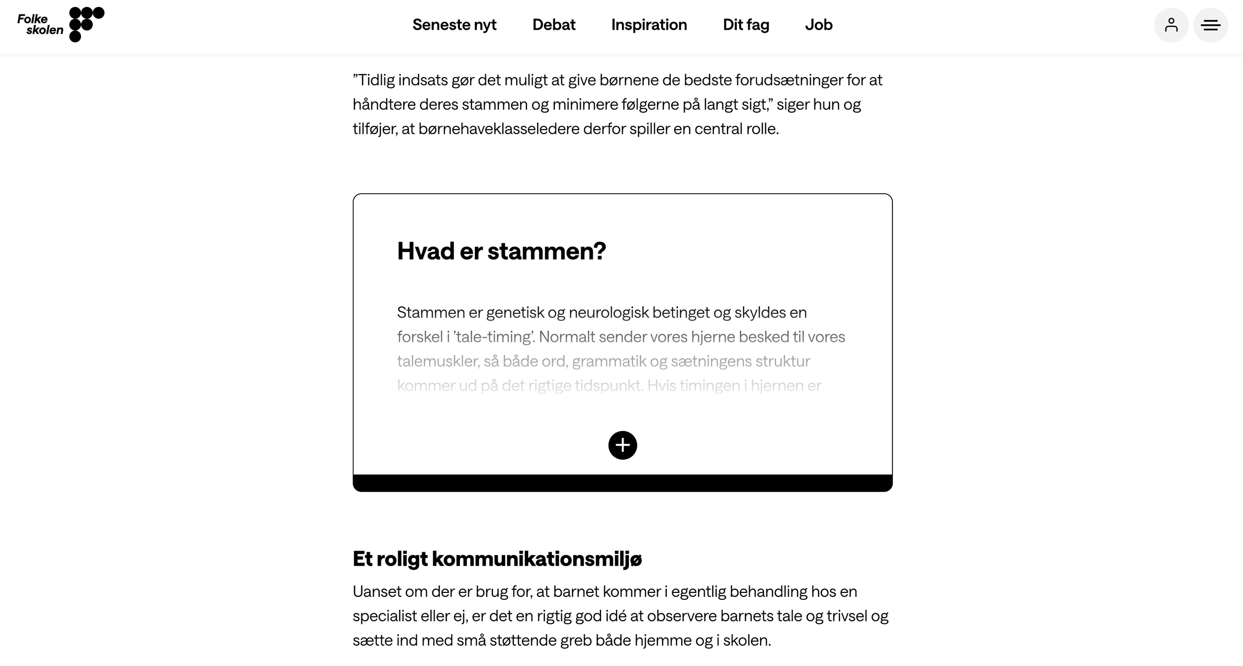 Teachers’ article: stuttering in the early school years