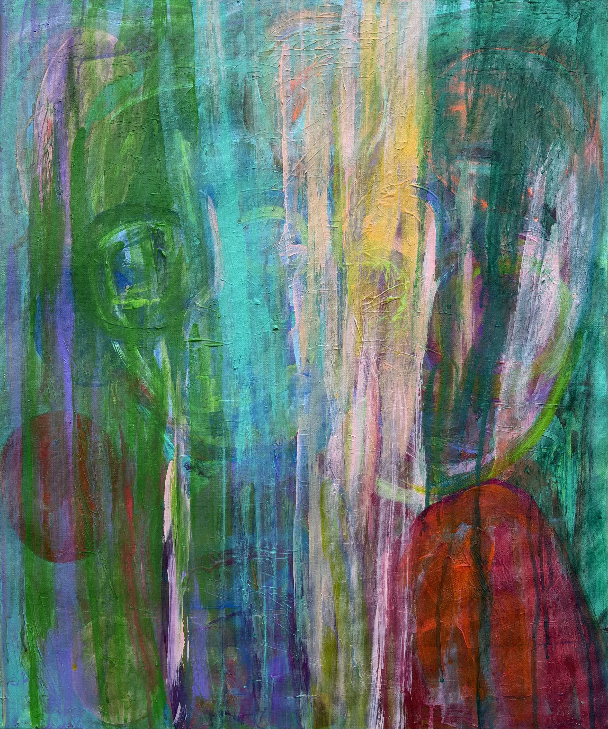 “ON BEING ALIVE", ACRYLIC ON CANVAS, 20” x 24”