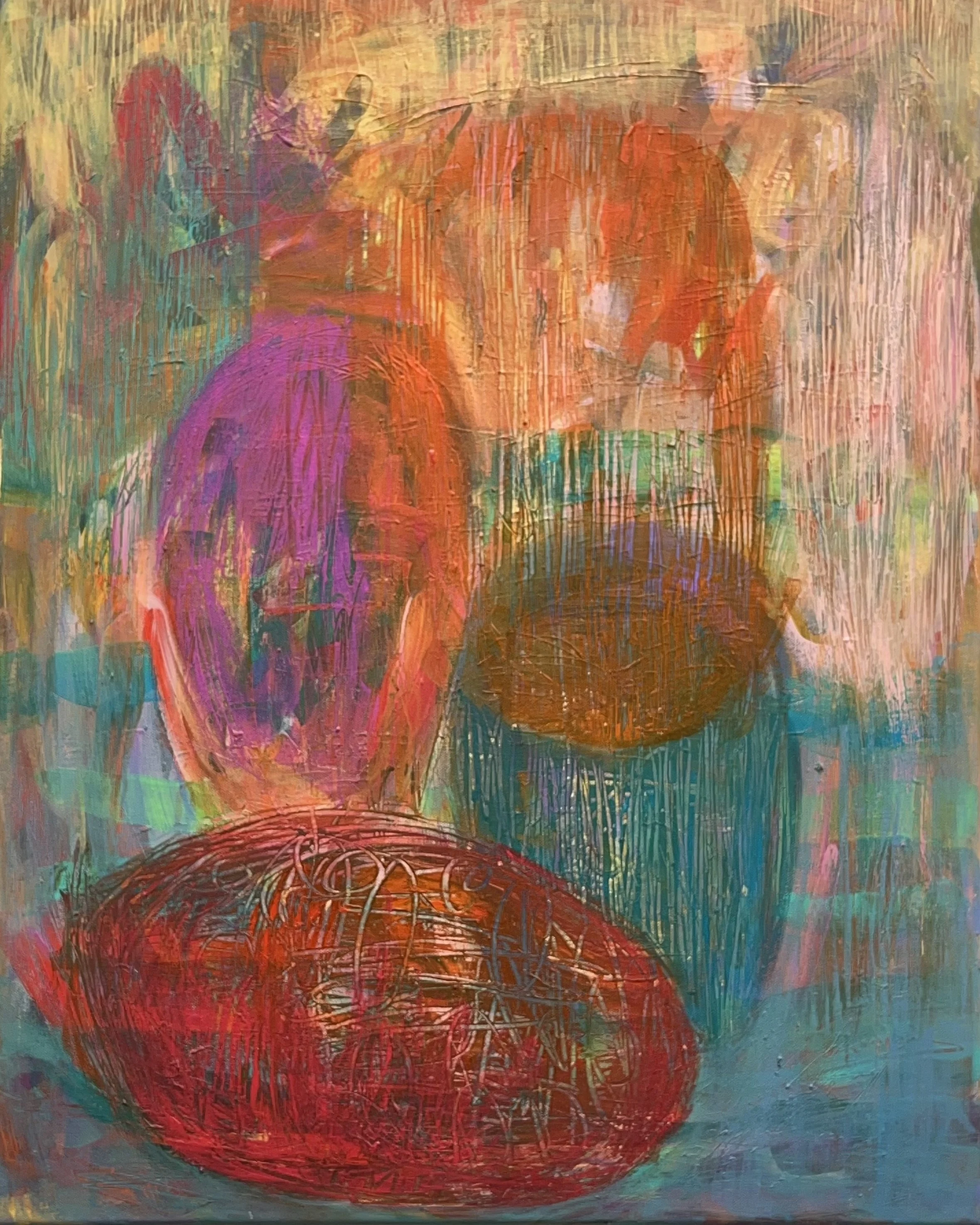"HORIZON BEFORE ME", ACYLIC ON CANVAS, 22" X 28", JUNE 2026