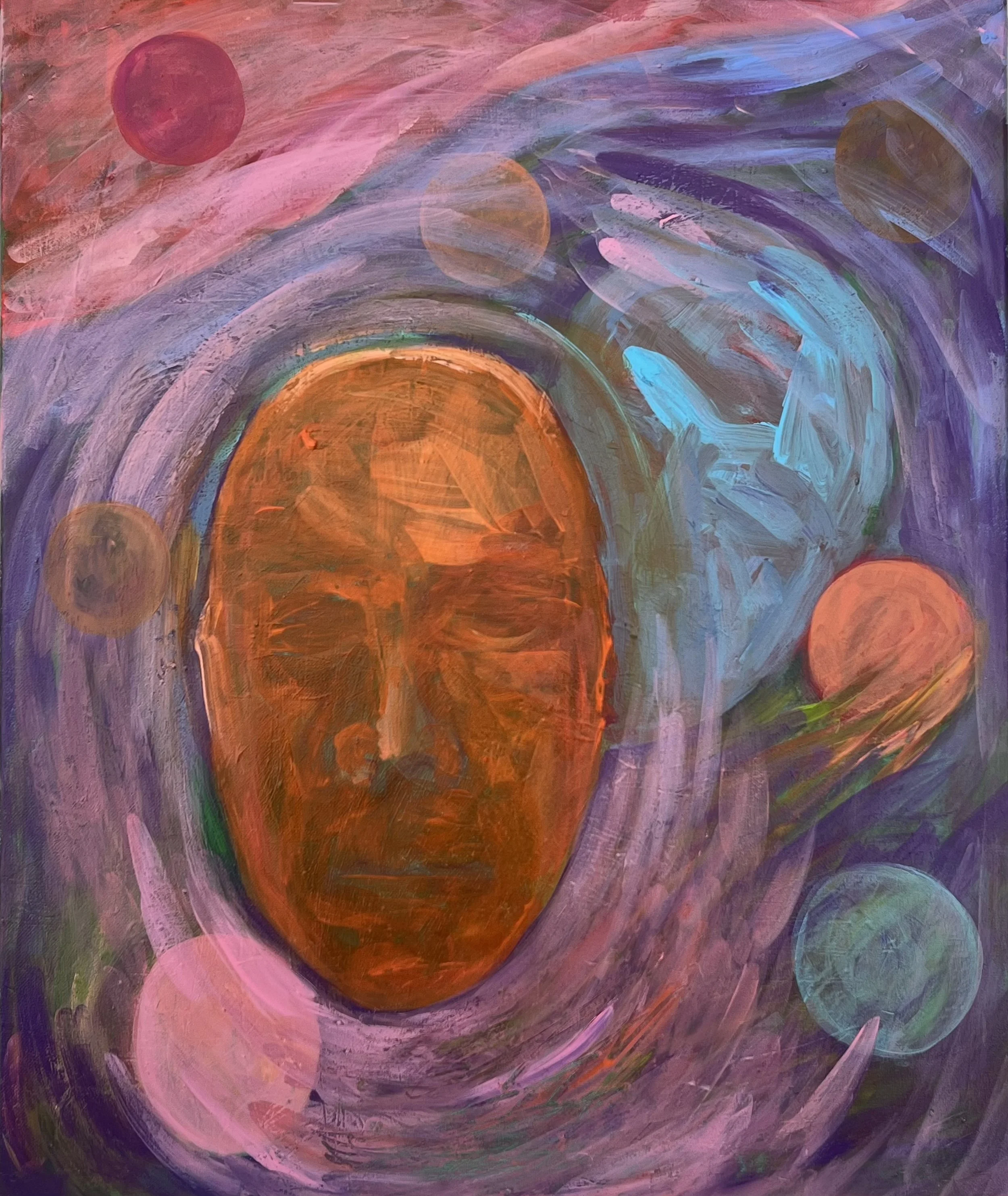 THE QUIET WINDS OF CHANGE, ACRYLIC ON CANVAS, 20" X 24" 