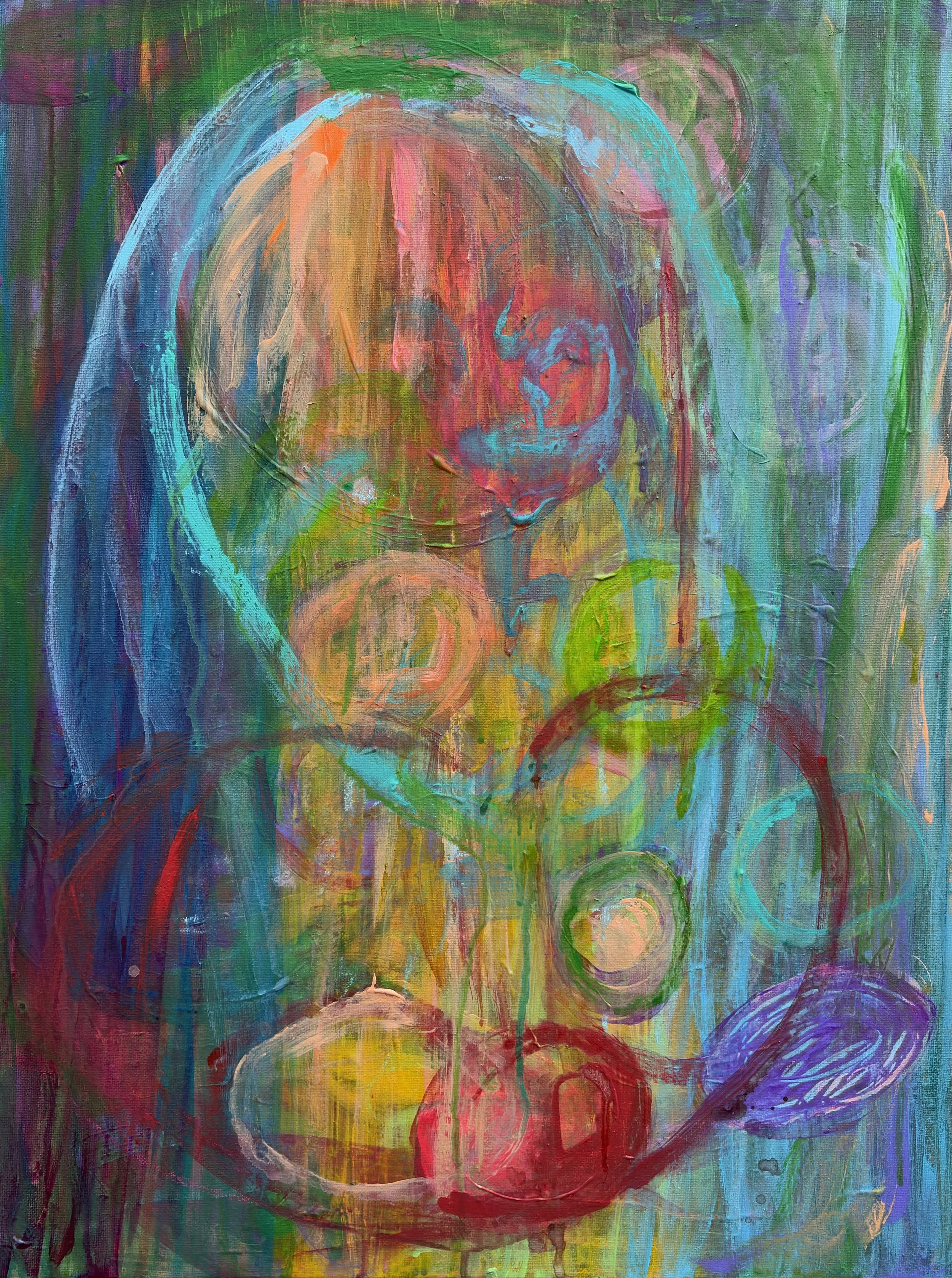 “THE INTEGRATING FORCE", ACRYLIC ON CANVAS, 18” x 24”
