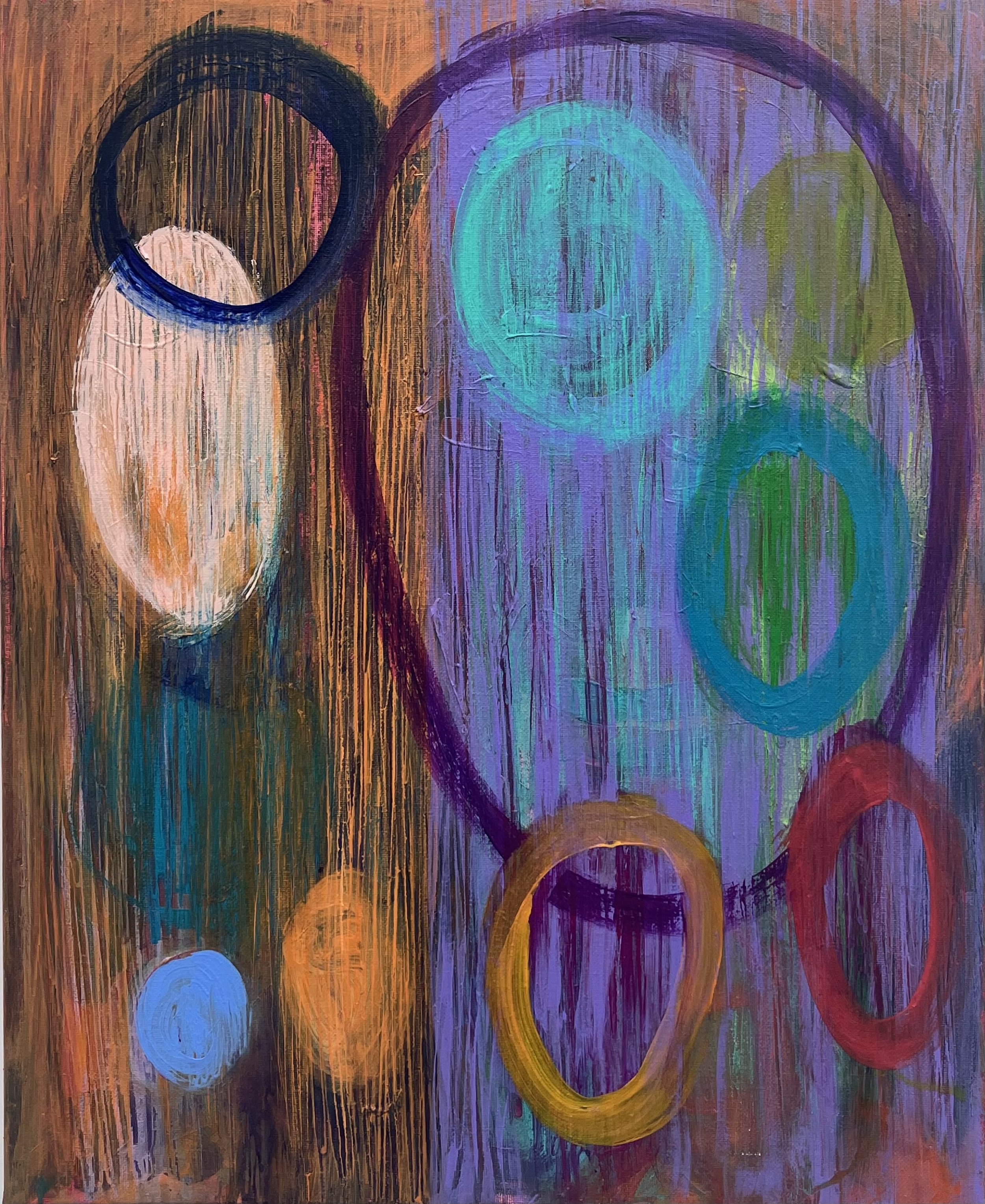 "SYMPHONY OF QUIET", ACRYLIC ON CANVAS, 16" X 20"