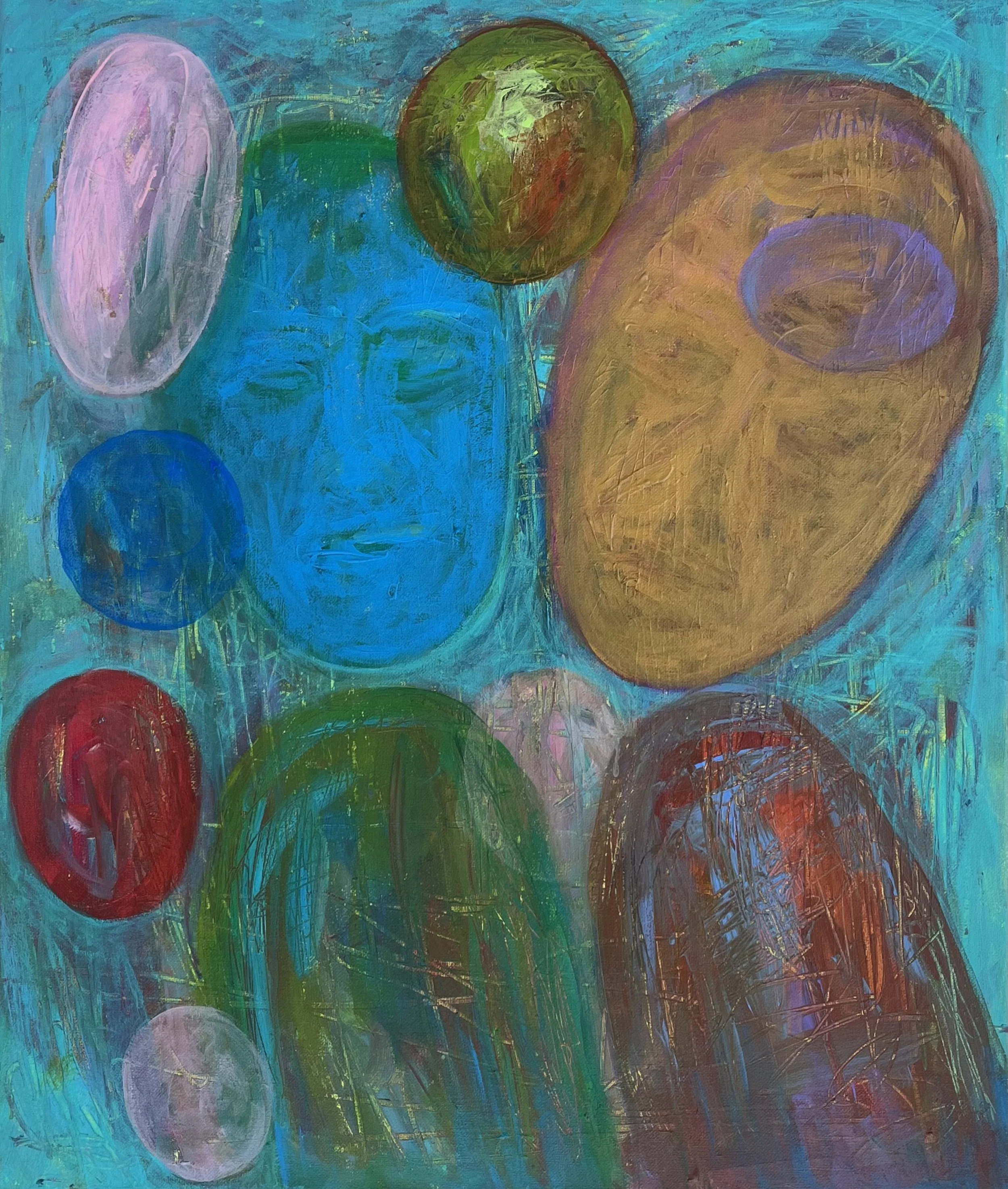 TOGETHER BECOMING, ACRYLIC ON CANVAS, 24 X 20