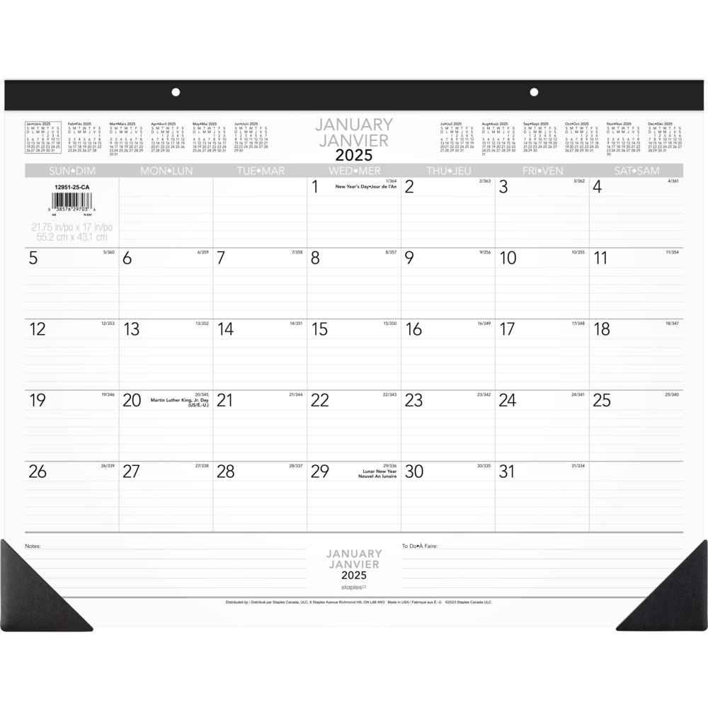 2025 Monthly Desk Pad