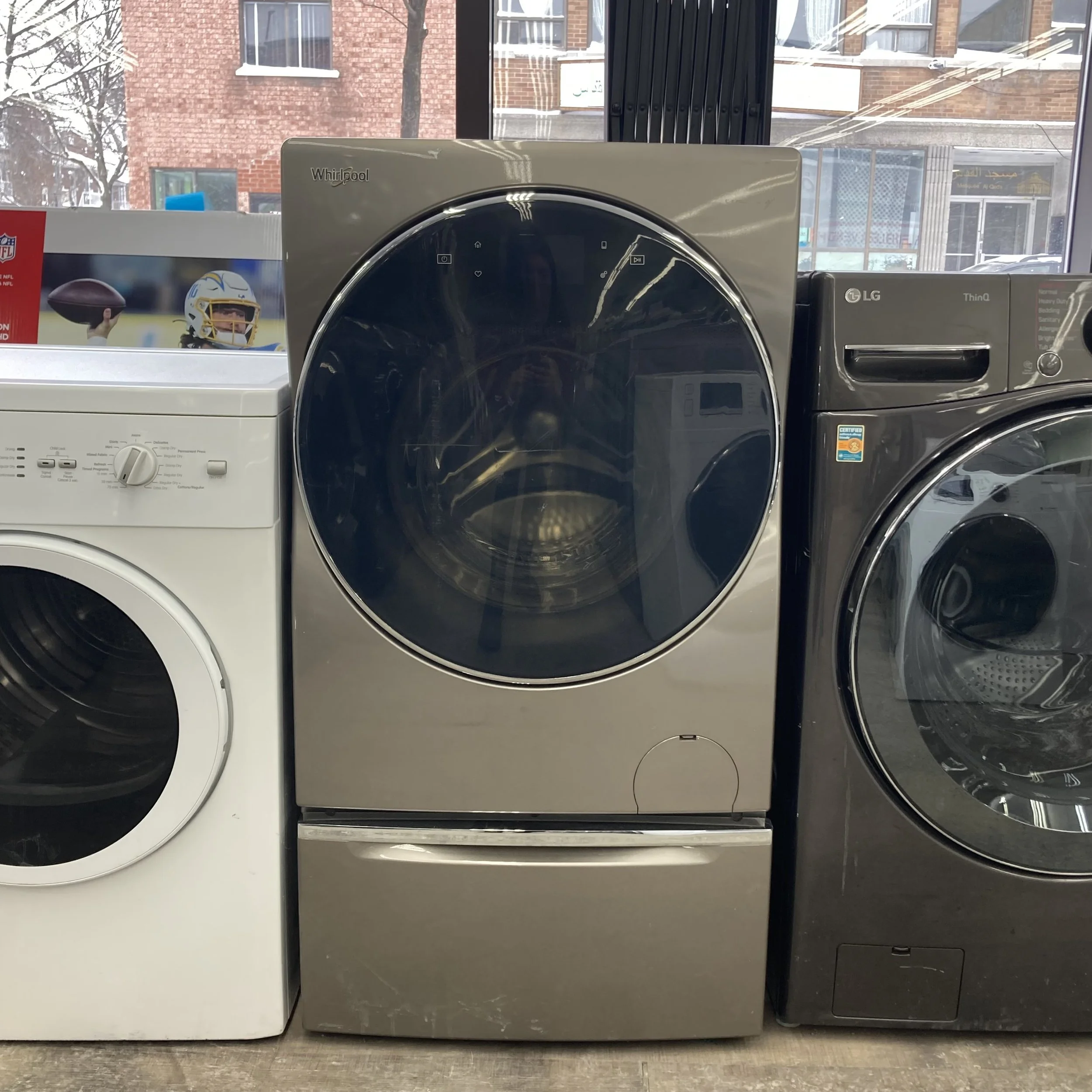 WHIRLPOOL LAVEUSE 2 EN 1 STAINLESS