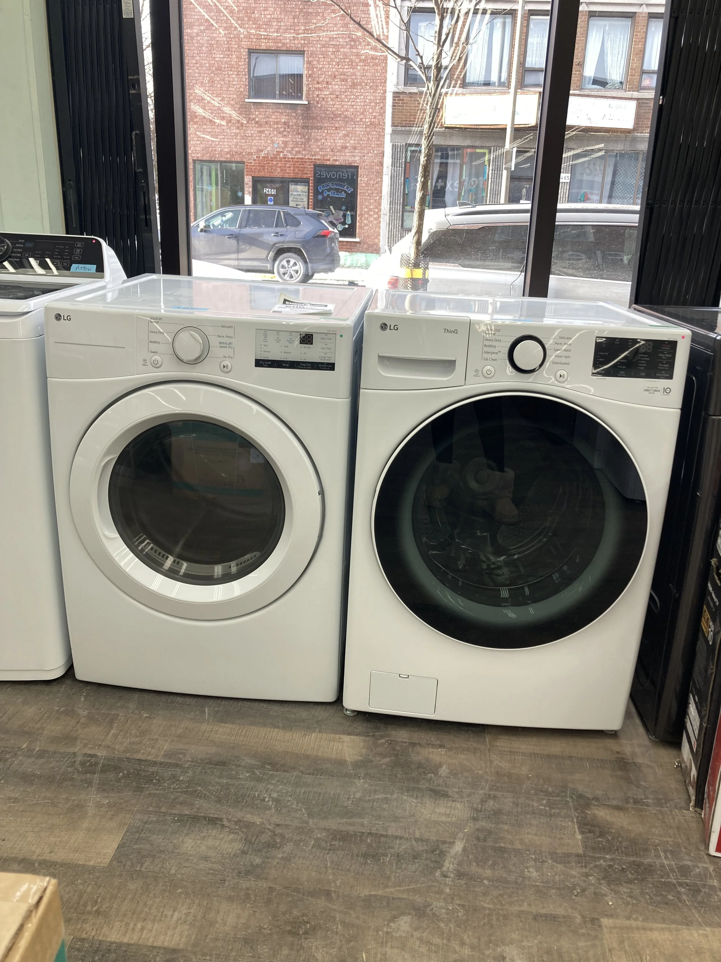 LG ensemble laveuse secheuse frontale blanc