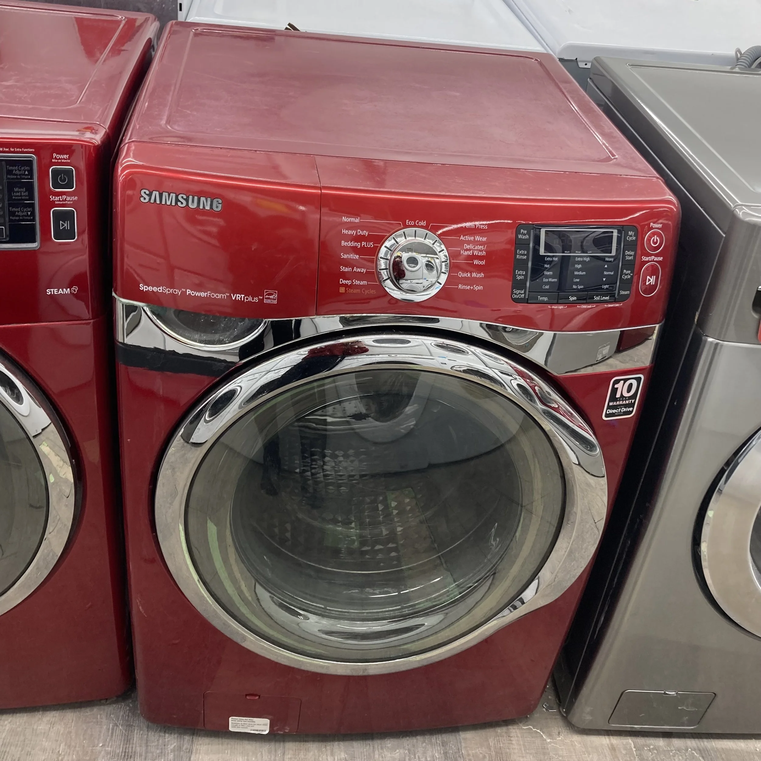 SAMSUNG LAVEUSE FRONTALE ROUGE