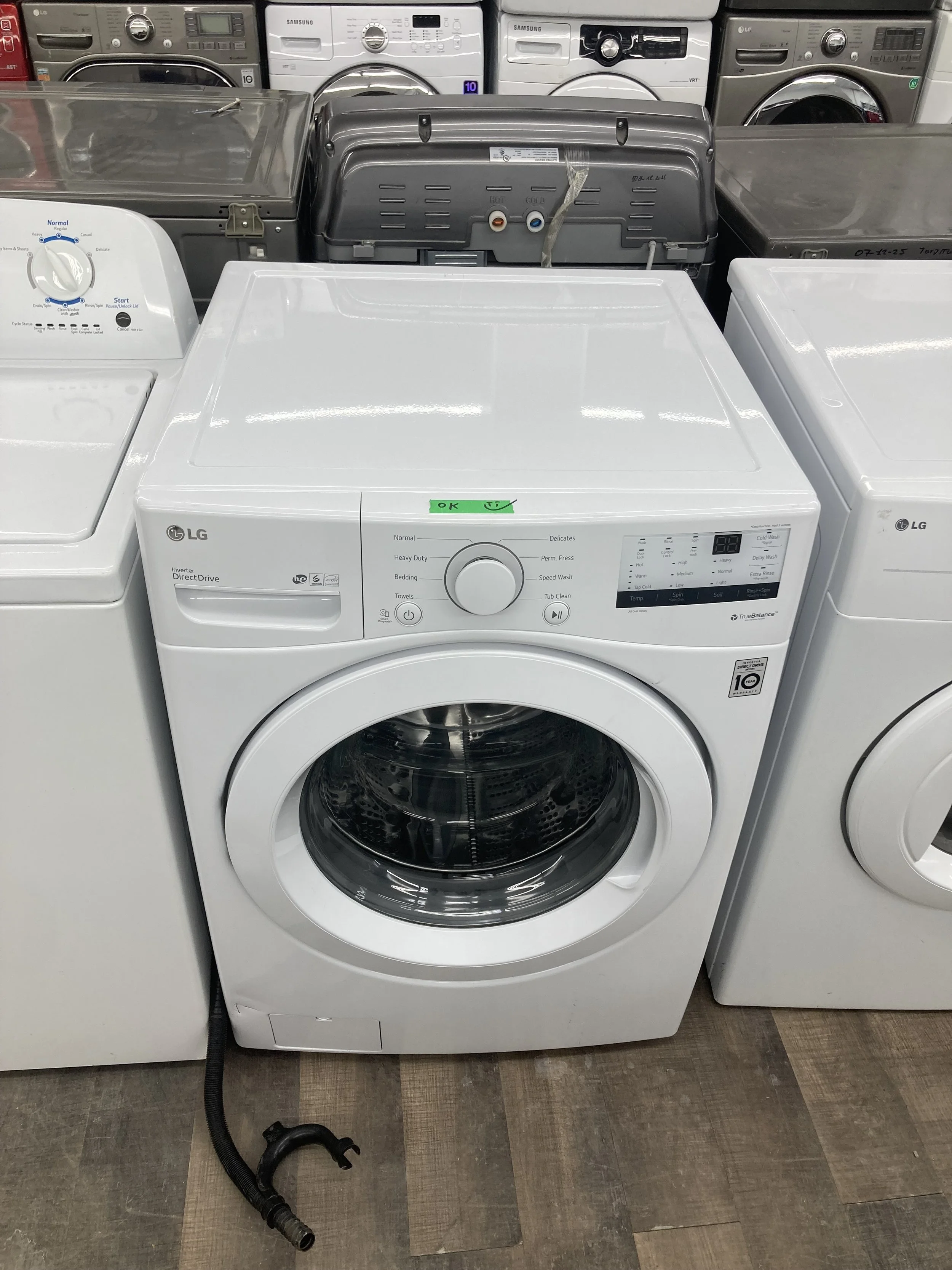 LG laveuse frontale blanche