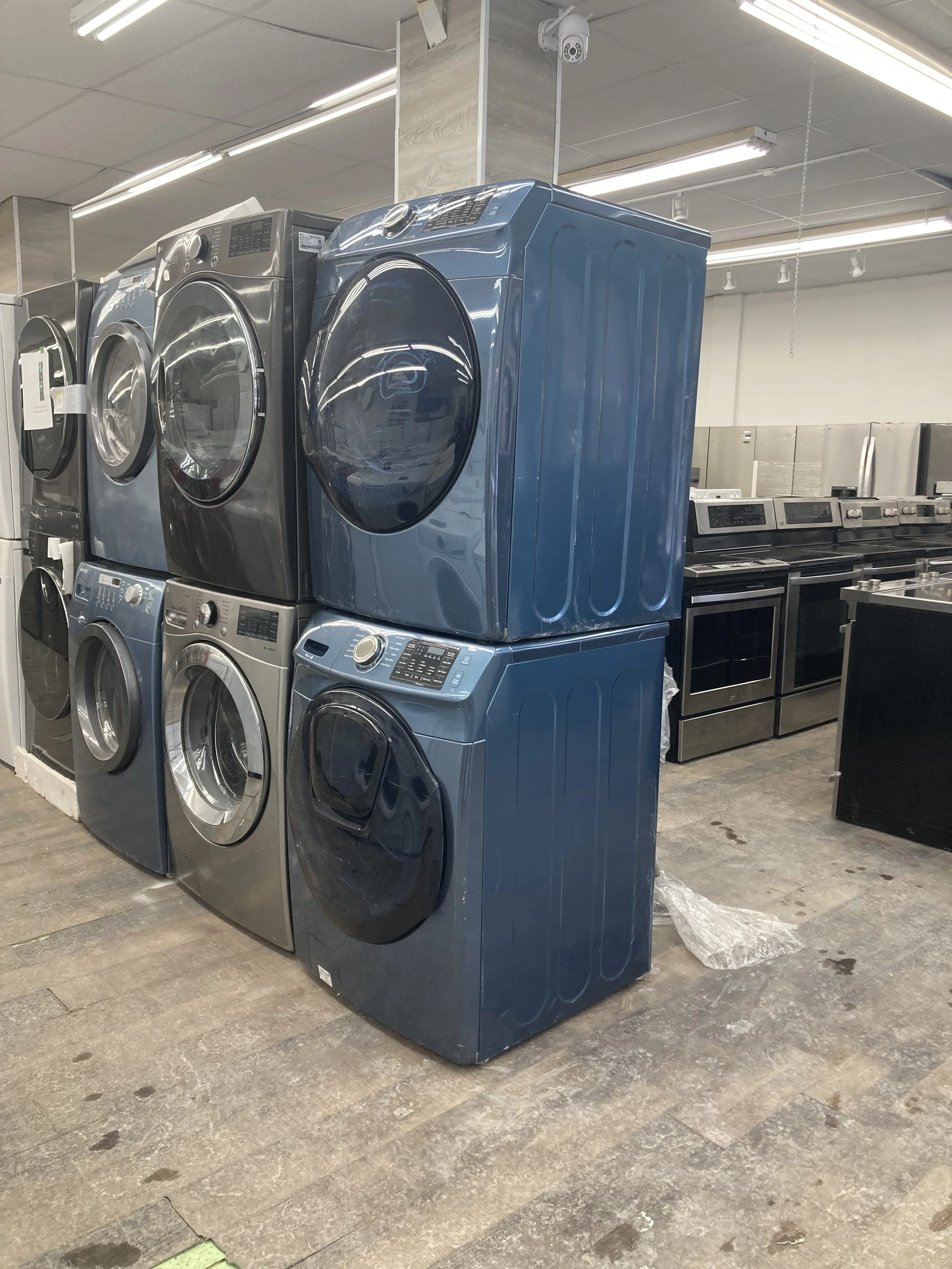 SAMSUNG DUO DE LAVEUSE-SECHEUSE FRONTALE BLEU-MTL-